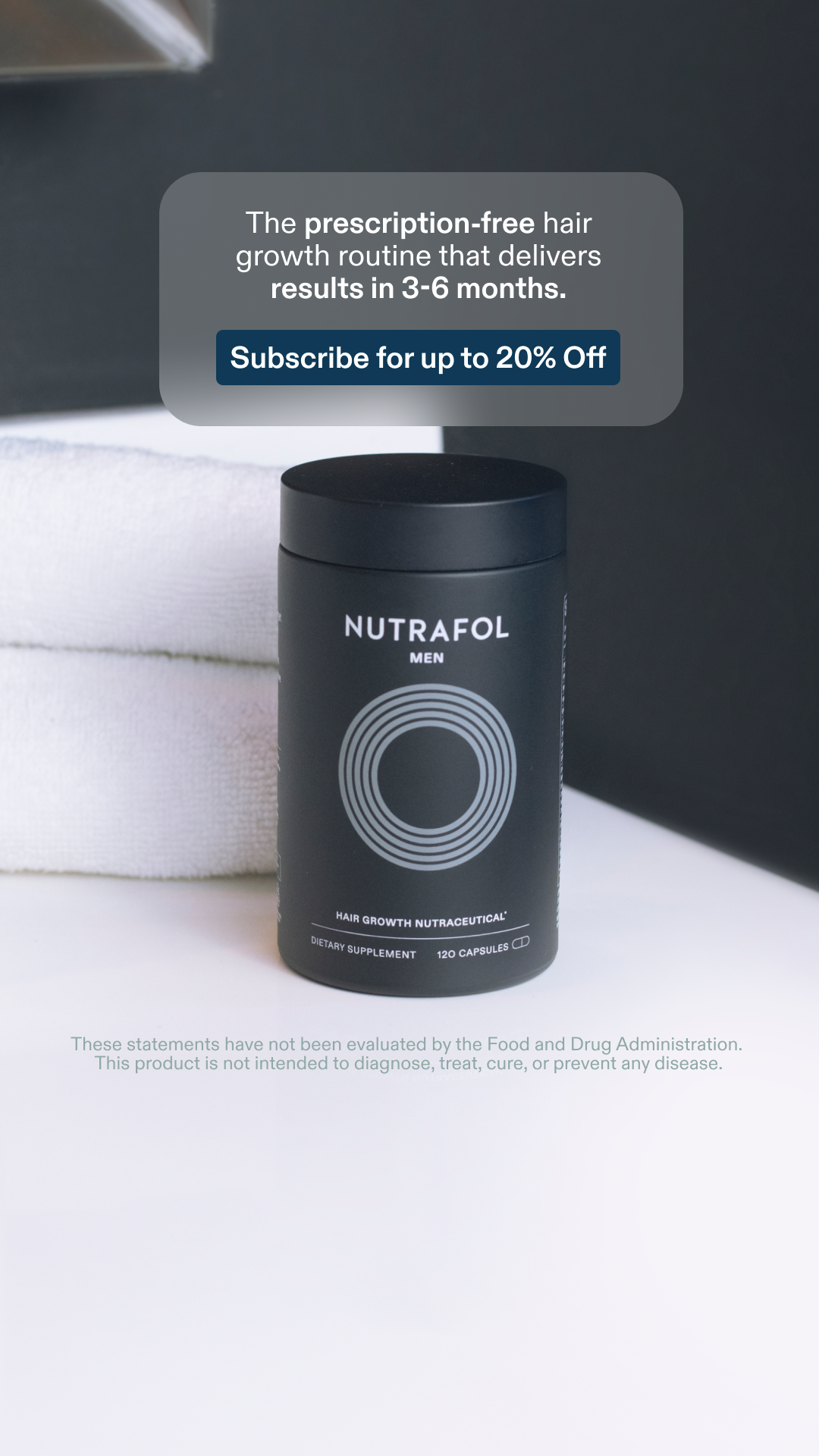 Nutrafol Men Facebook ad