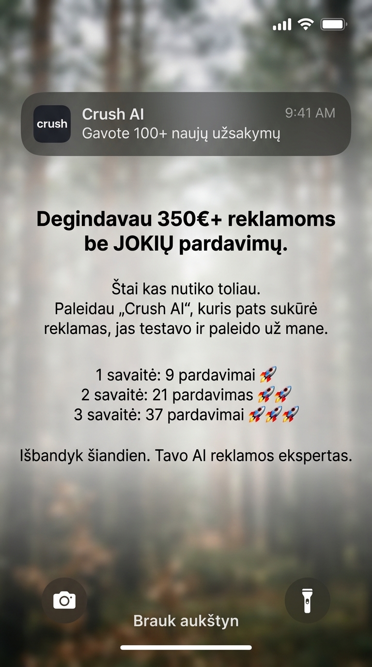 trycrush.ai Facebook ad