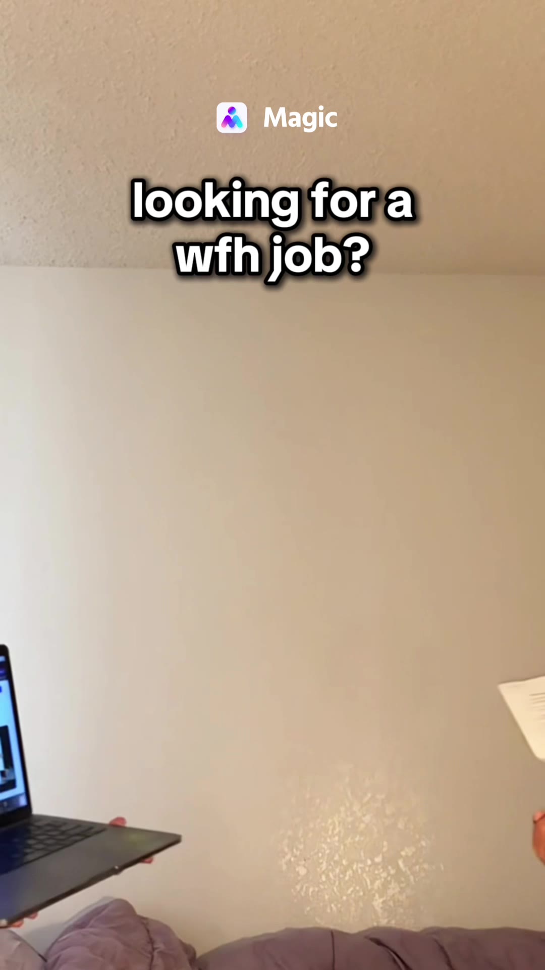 Careers at Magic Facebook ad: Work from Home with Startups