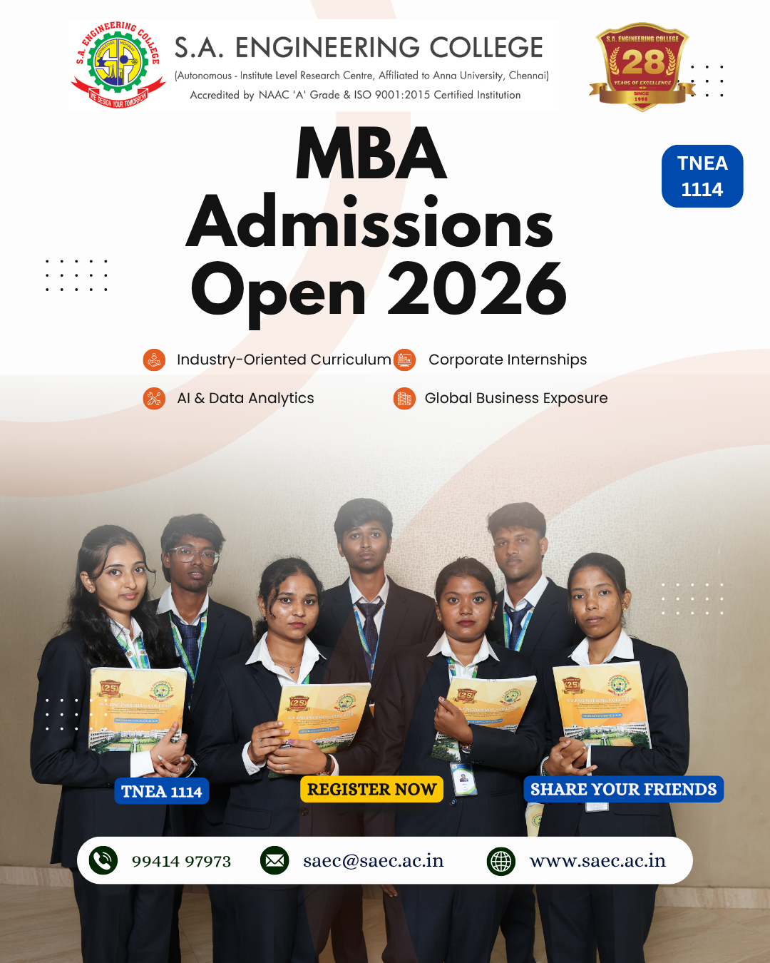 S.A. Engineering College - Autonomous Facebook ad