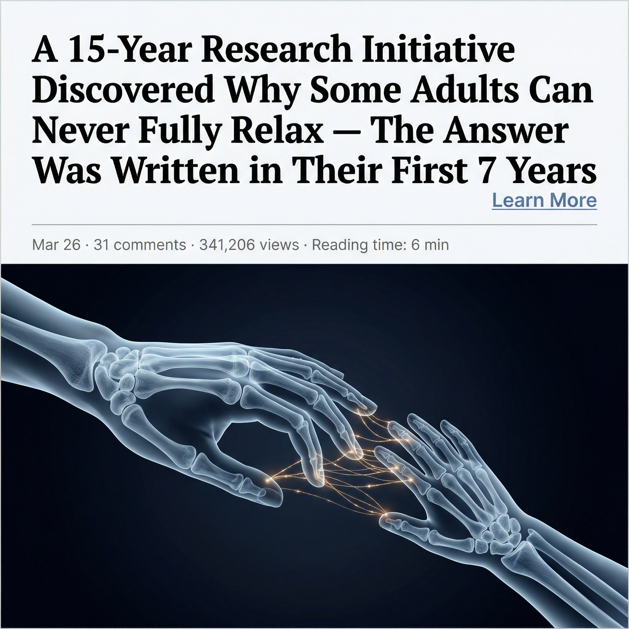 Health Post Daily Facebook ad: The script your childhood wrote is still running your life