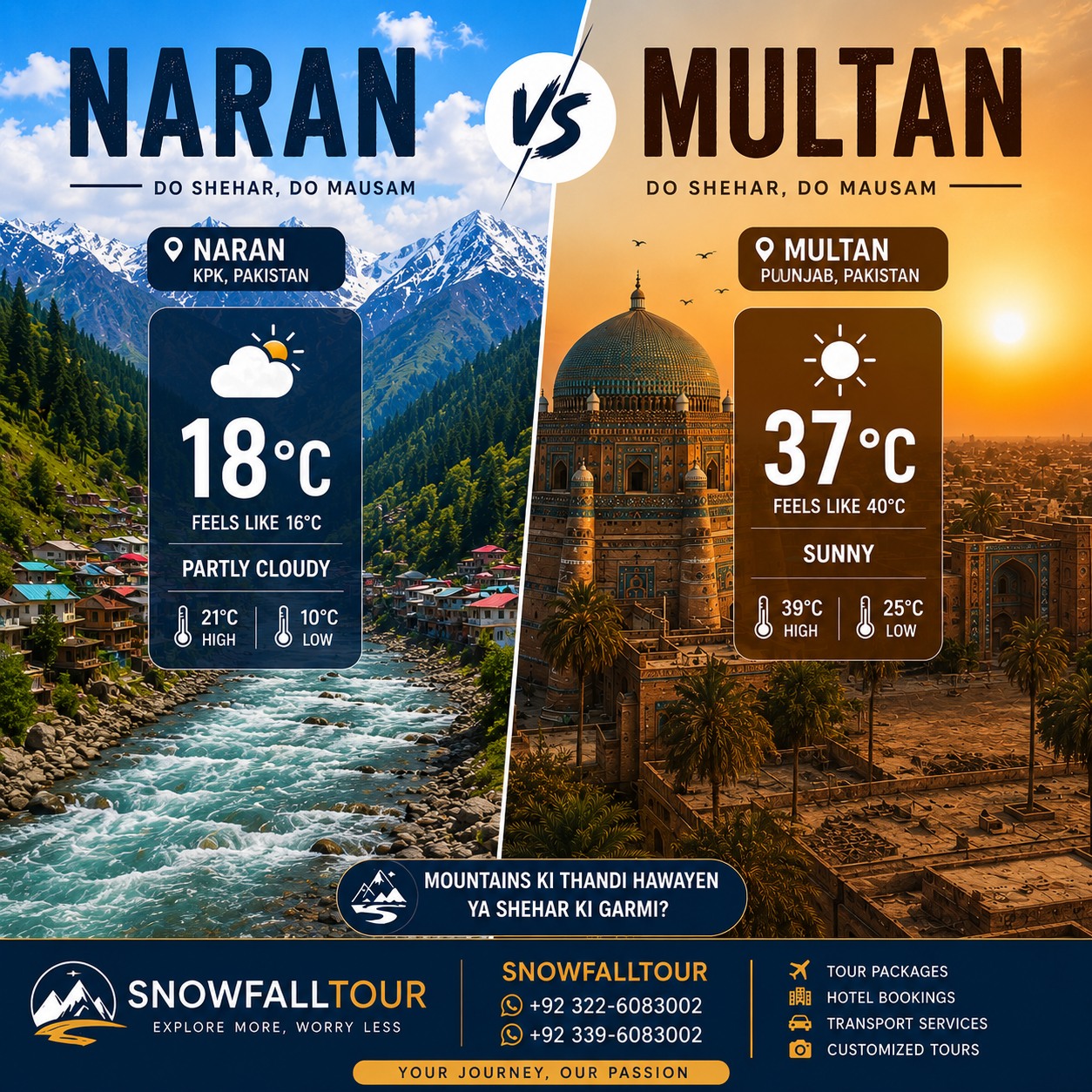 SnowFall Tours & Travels Facebook ad