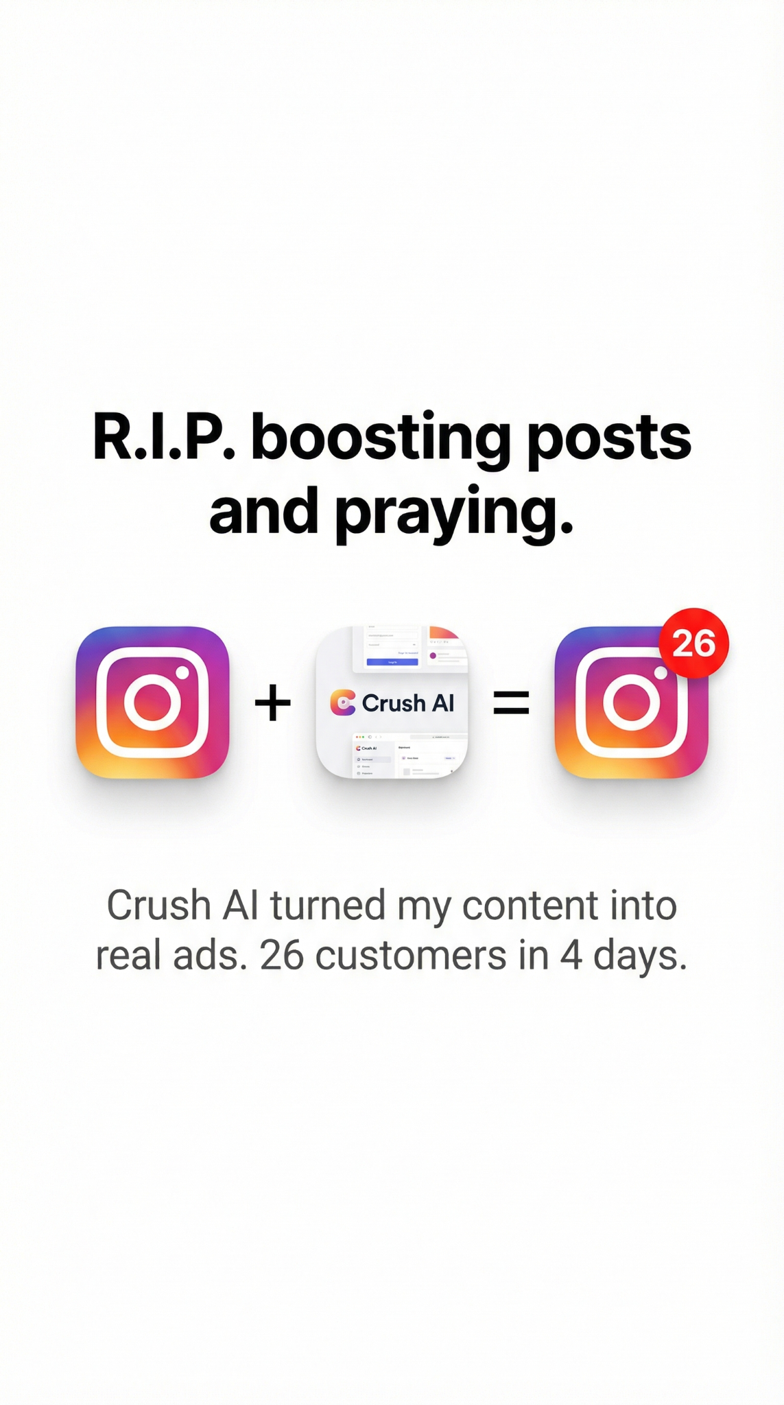 trycrush.ai Facebook ad
