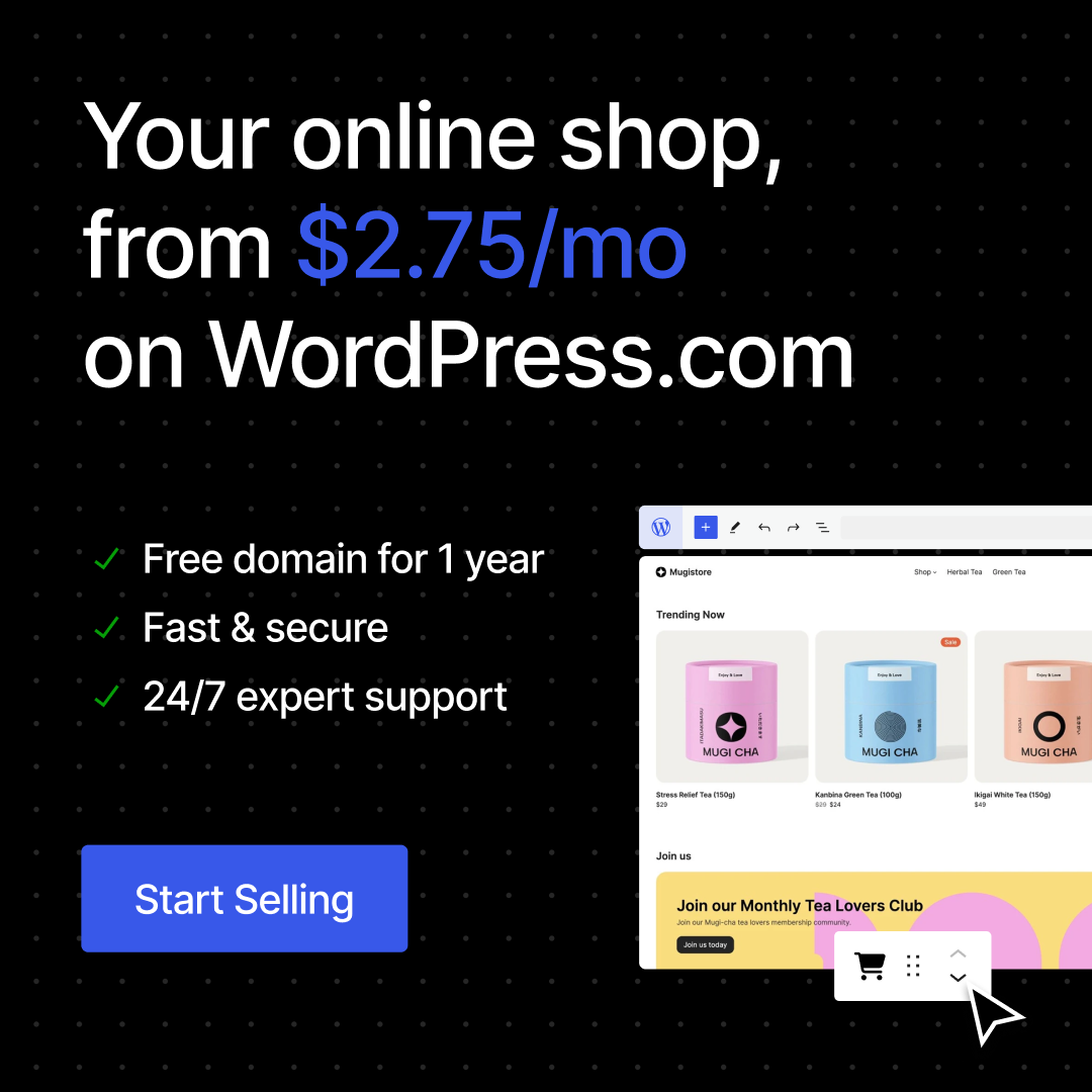WordPress.com Facebook ad