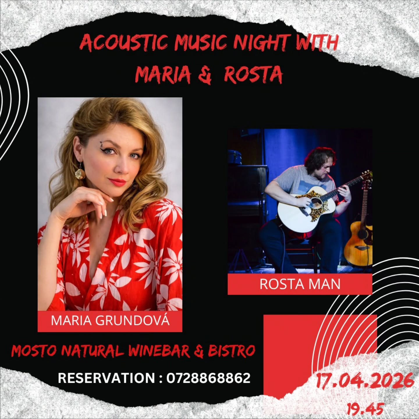 Mosto Natural WineBar & Bistró Facebook ad from Apr 14, 2026