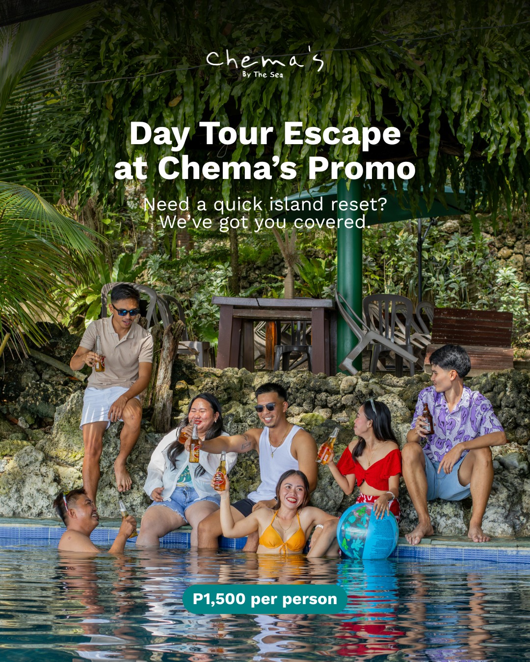 Chema's By The Sea, Davao Facebook ad: Escape for the day at Chema’s