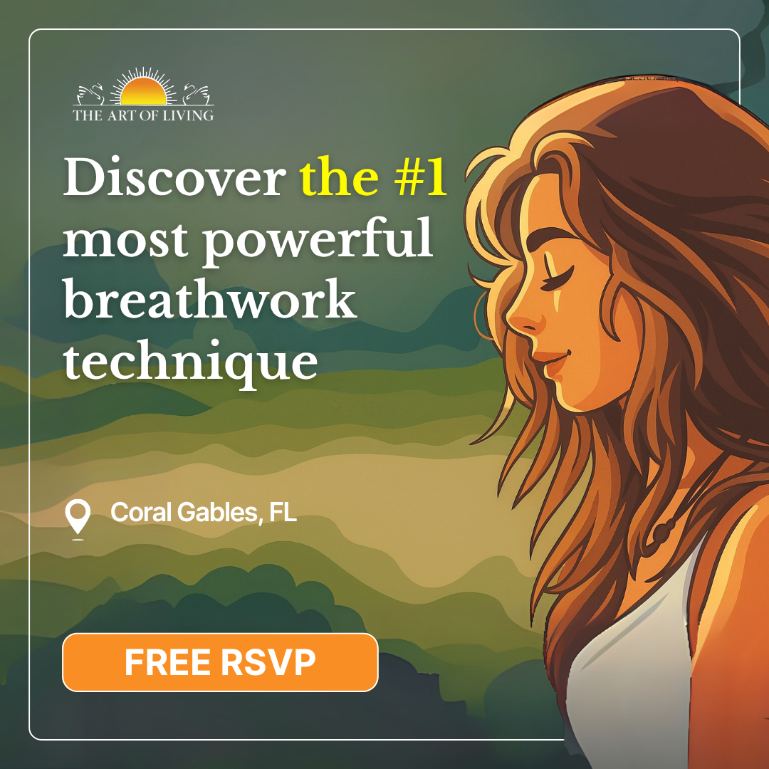 The Art of Living Facebook ad