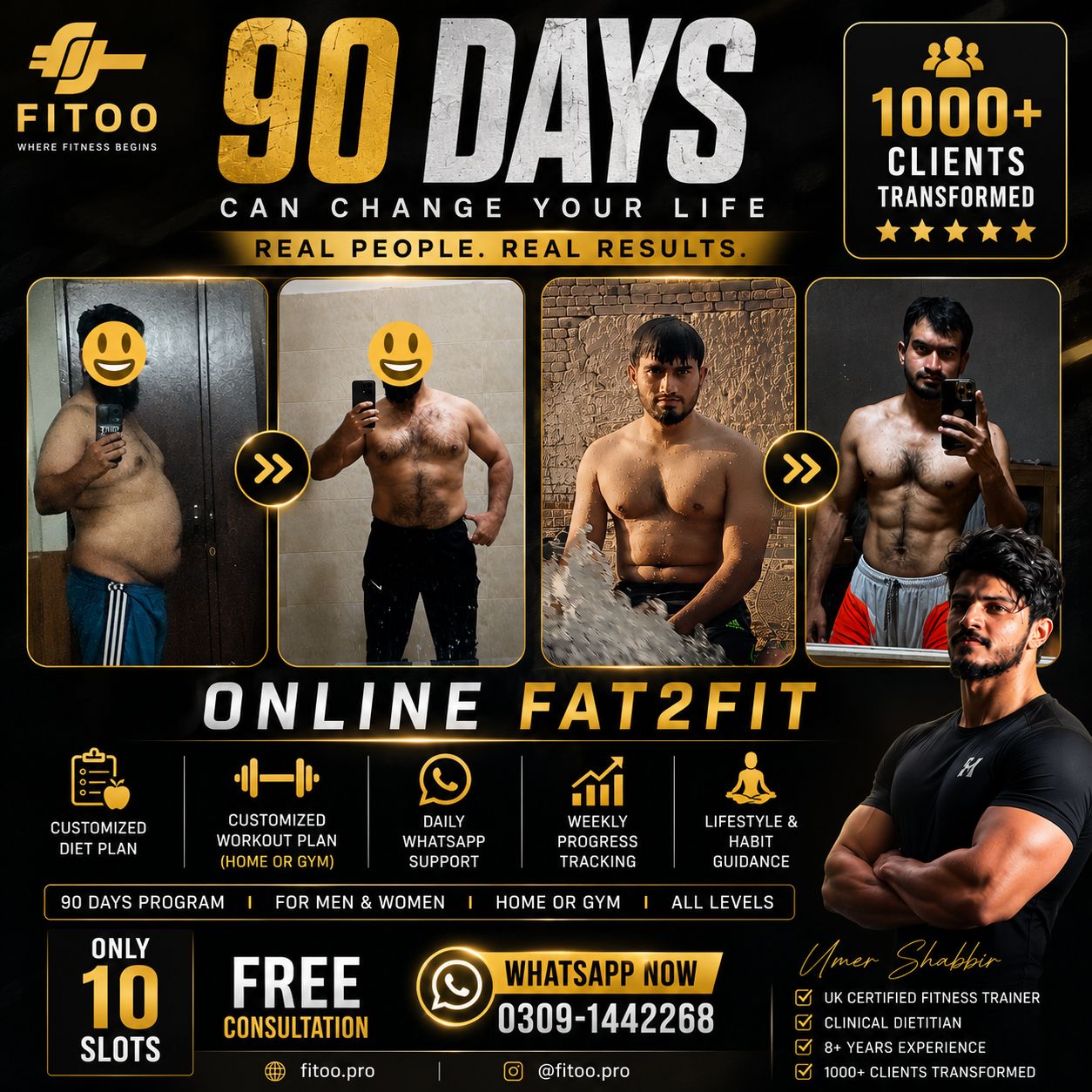 Fitoo by Umer Facebook ad: Chat with us