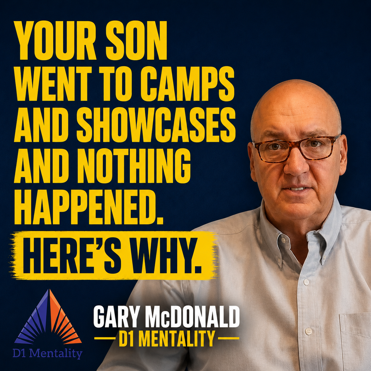 Gary McDonald Facebook ad: A MUST READ if your son attends baseall showcases and…