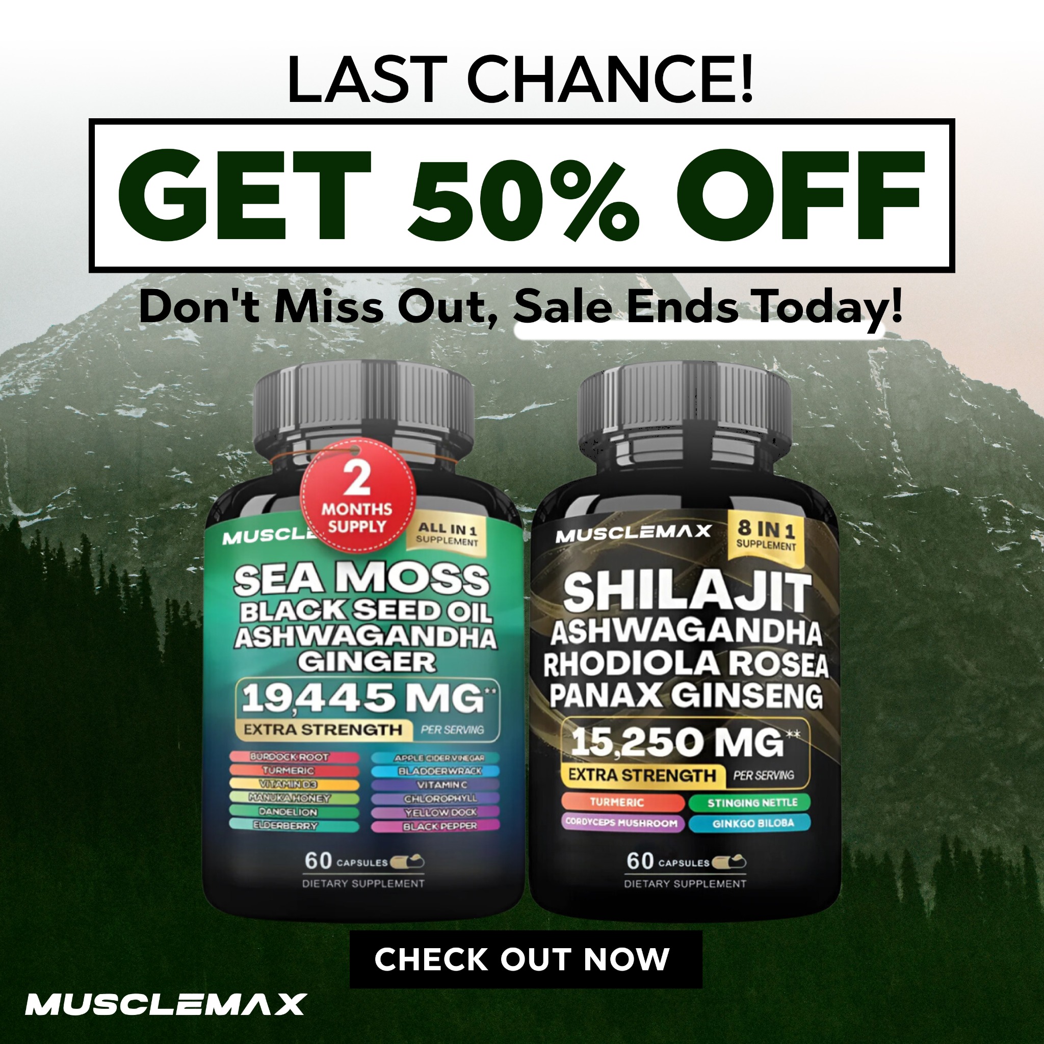 MuscleMax Nutrition Facebook ad