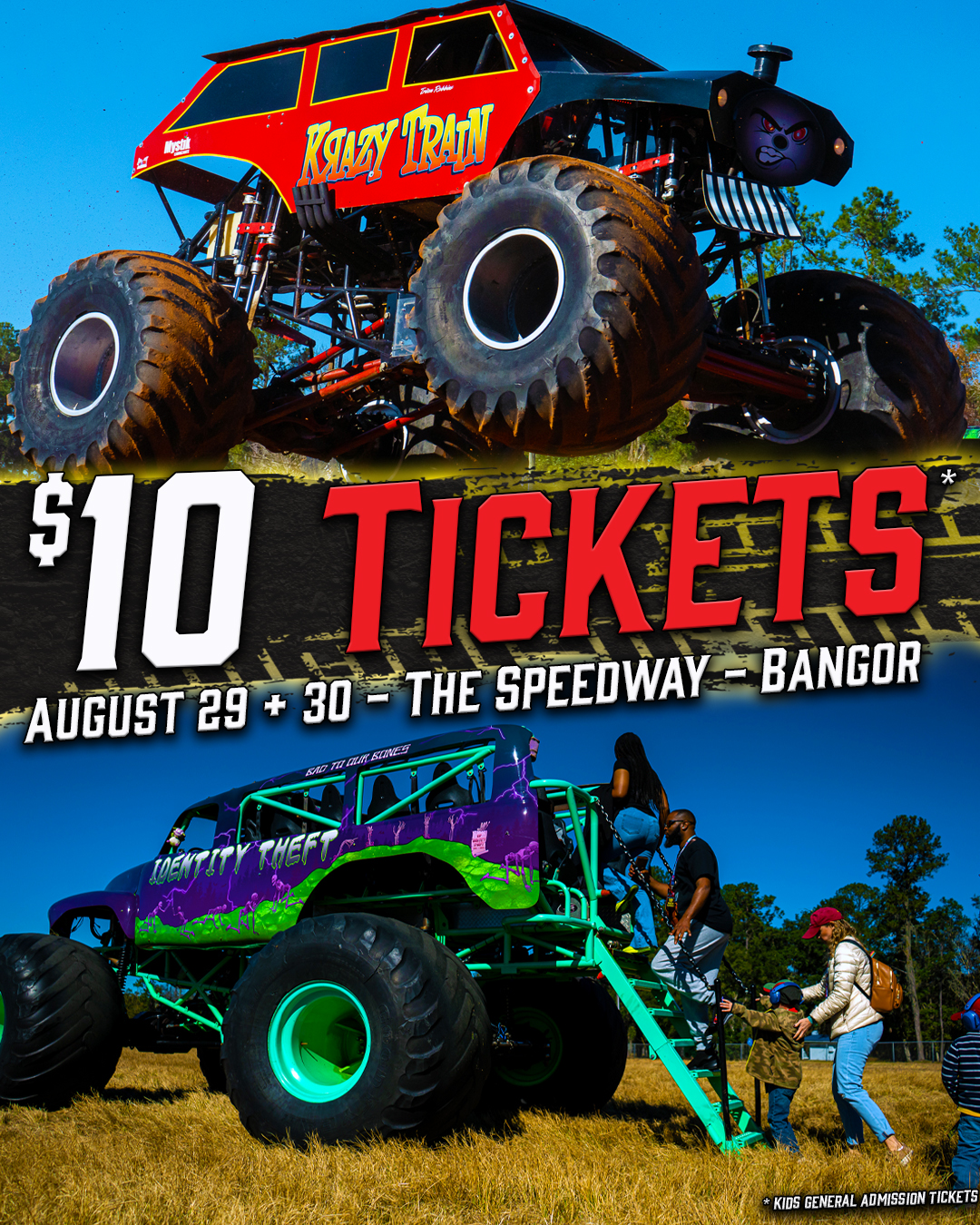 All Star Monster Truck Tour Facebook ad
