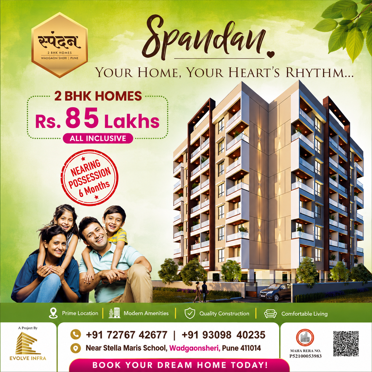 Evolve Spandan Vadgaonsheri-Kharadi Facebook ad from Jun 1, 2026
