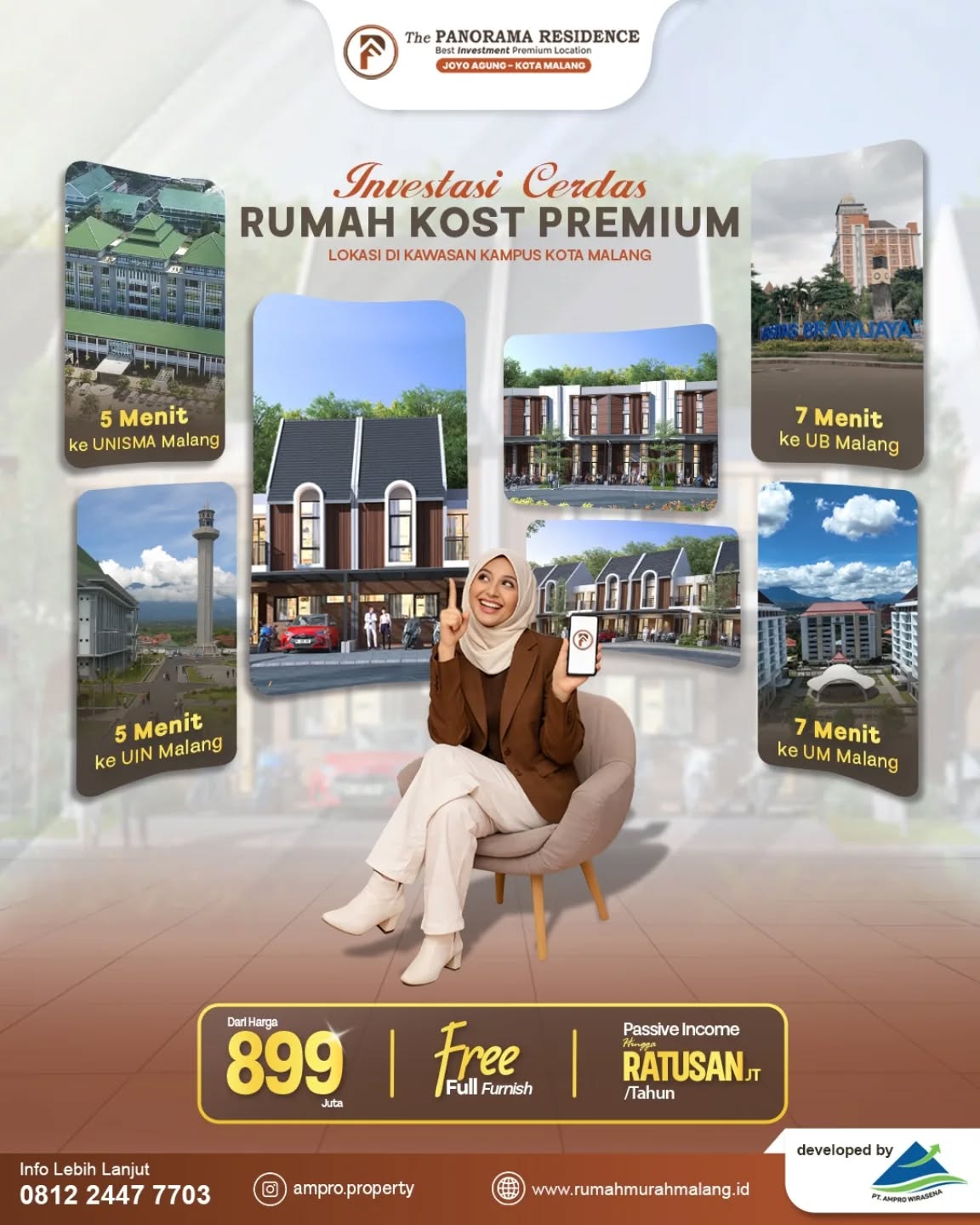 PT. Ampro Wirasena Facebook ad: Saatnya mulai investasi properti di lokasi premium Kota…