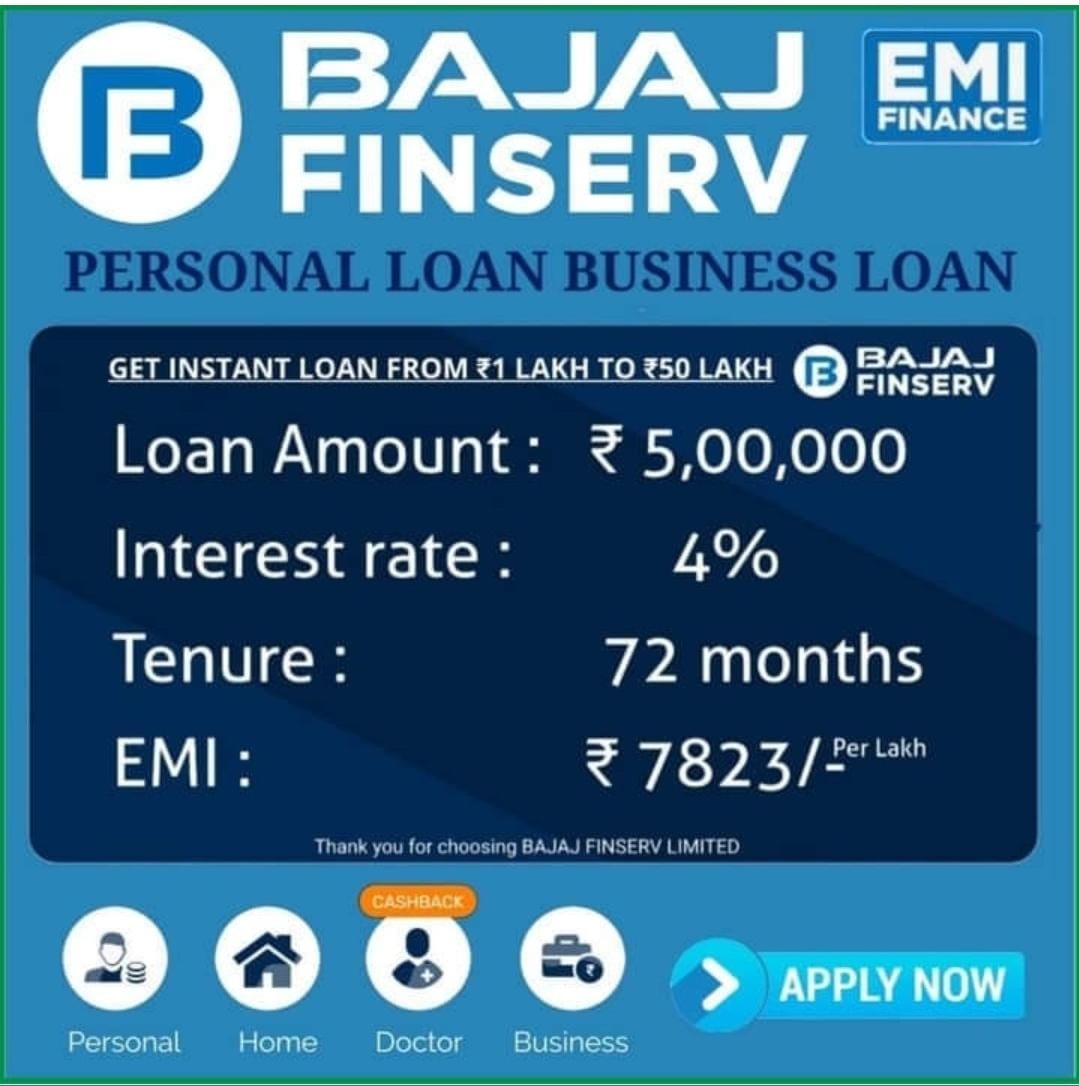 Bajaj Service Facebook ad: 100% online loan process - Only PAN, Aadhar & Bank…