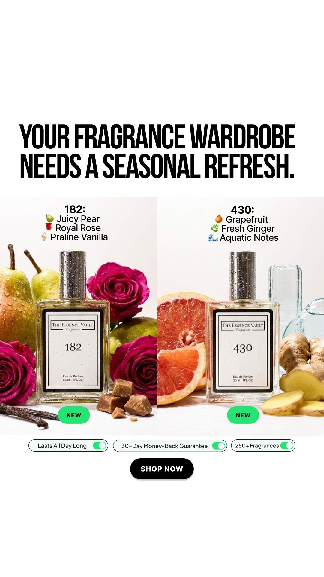 The Essence Vault Facebook ad