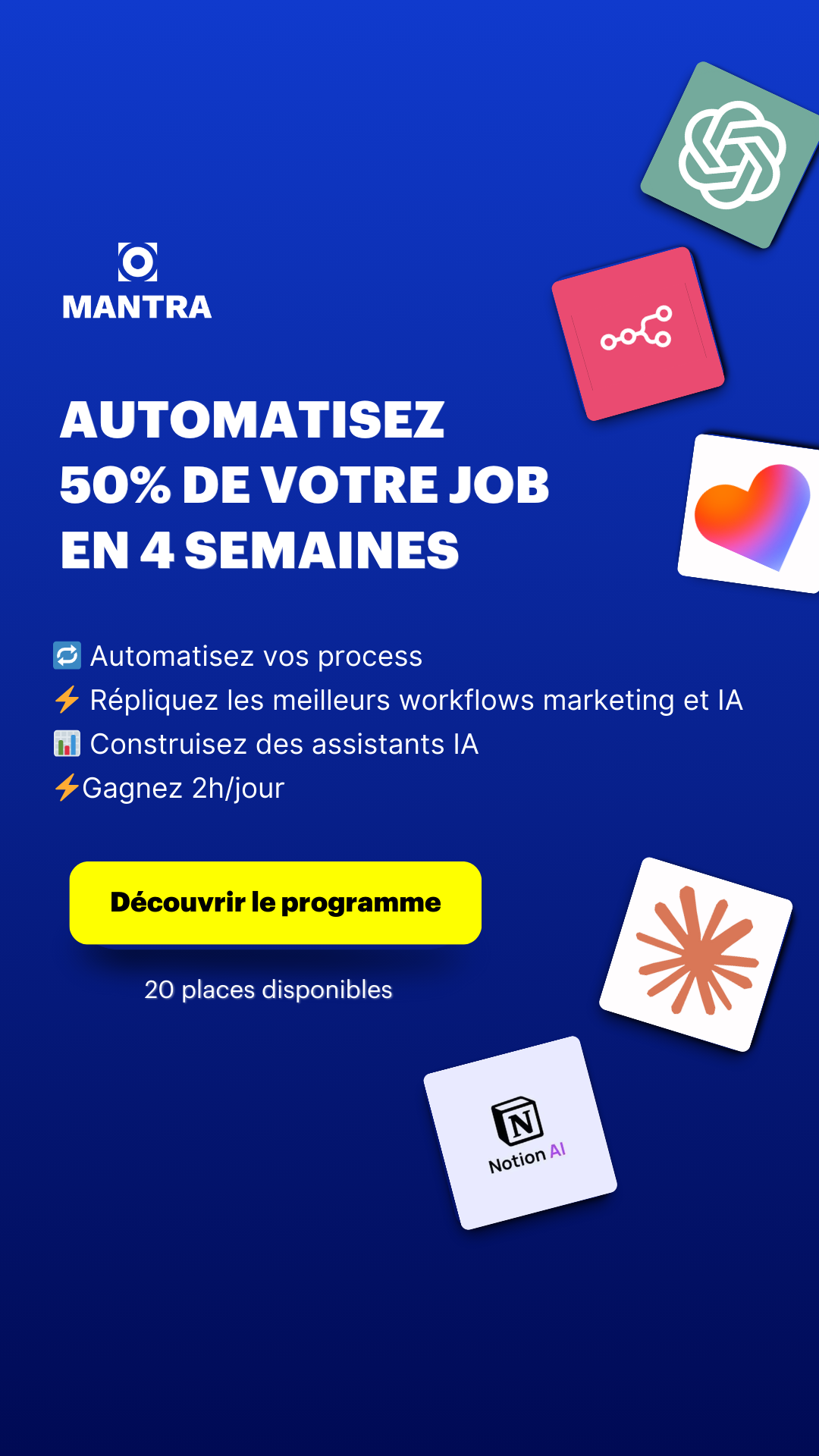 Mantra - ex-GrowthMakers Facebook ad from May 11, 2026