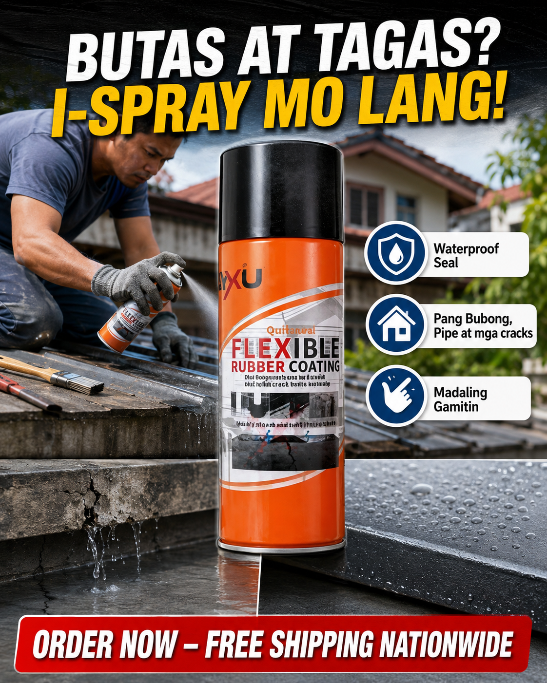 DuraSeal Spray Facebook ad: Ayos Bahay sa Isang Spray!