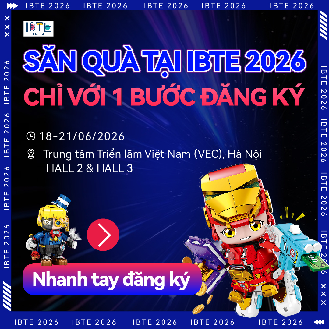 IBTE - Triển lãm Quốc tế Sản phẩm & Đồ chơi Trẻ em Việt Nam Facebook ad from May 12, 2026