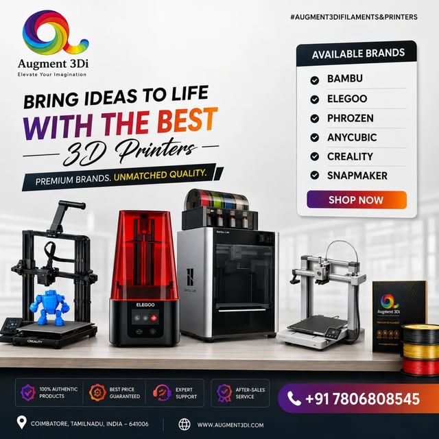 Augment 3Di Filaments Facebook ad: Turn Your Ideas Into Reality with Premium 3D…
