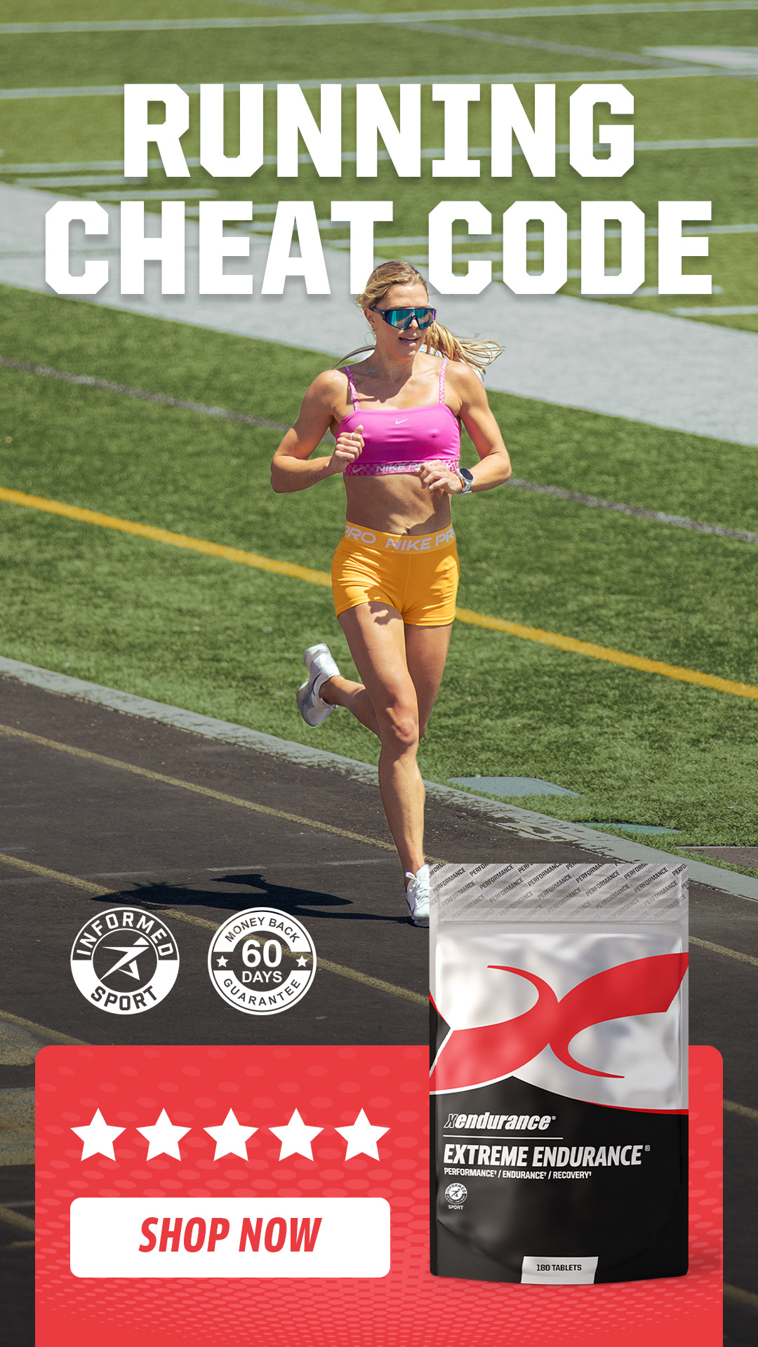 Xendurance Facebook ad: Increase Athletic Performance