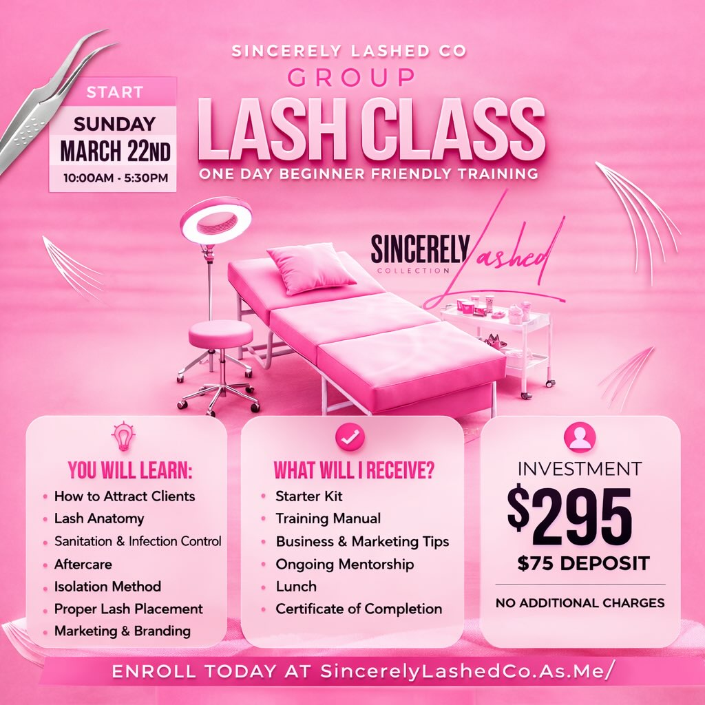 Sincerely Lashed Collection Facebook ad