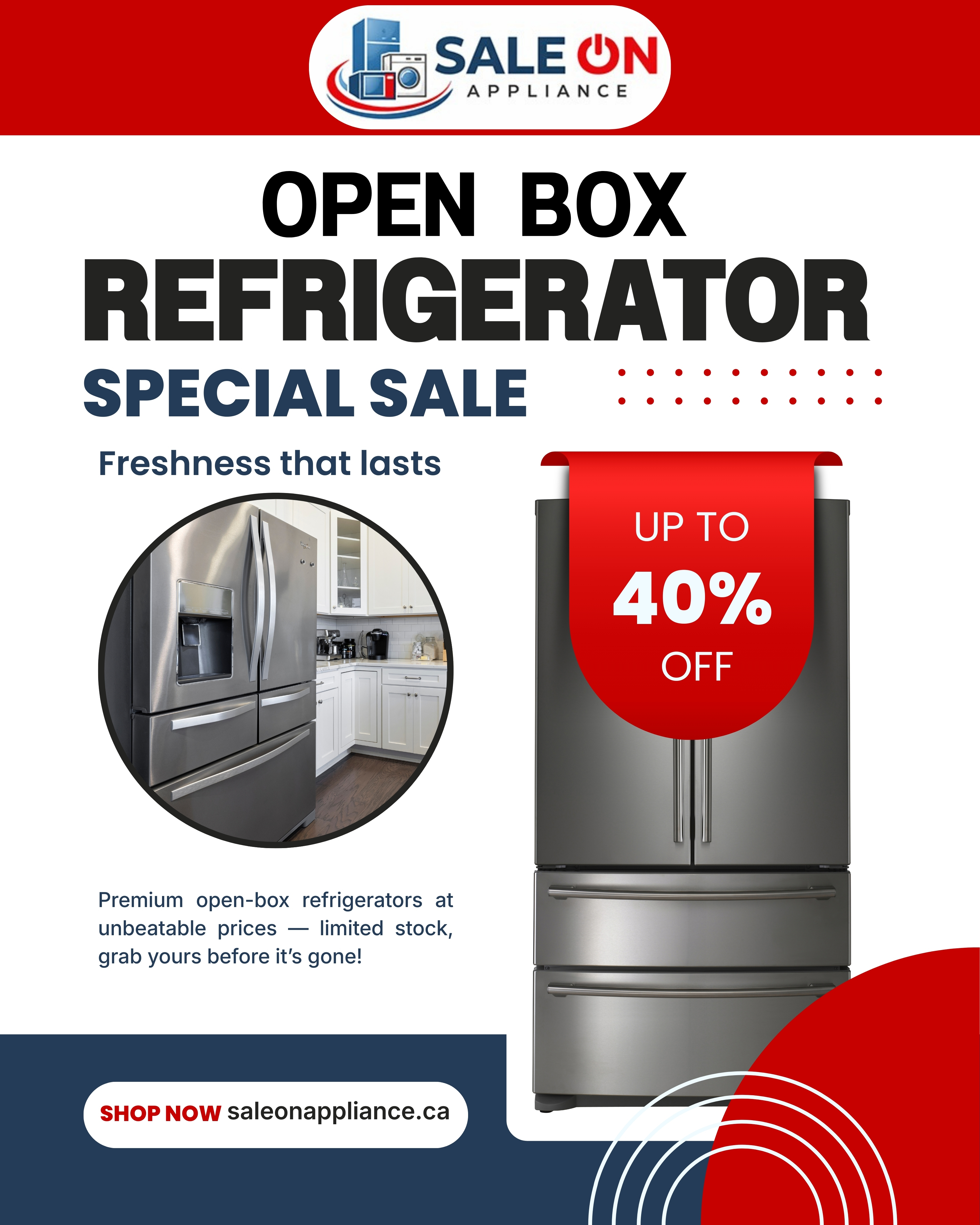 Sale On Appliance Calgary Facebook ad: Find quality open box & refurbished appliances at…