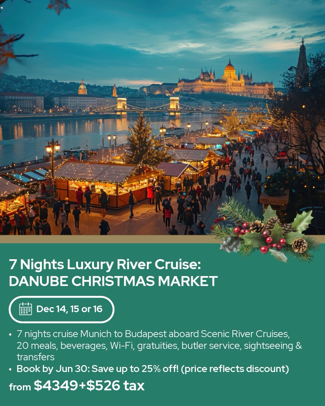 Travel Best Bets Facebook ad: 4 Scenic Luxury River Cruise deals!