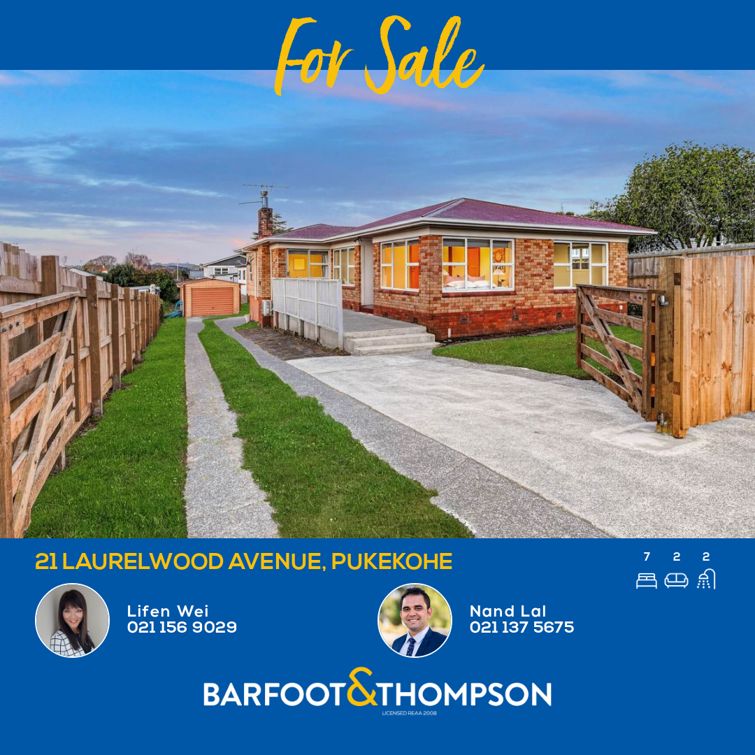 Lifen Wei-Barfoot & Thompson Pukekohe Facebook ad from Aug 18, 2026