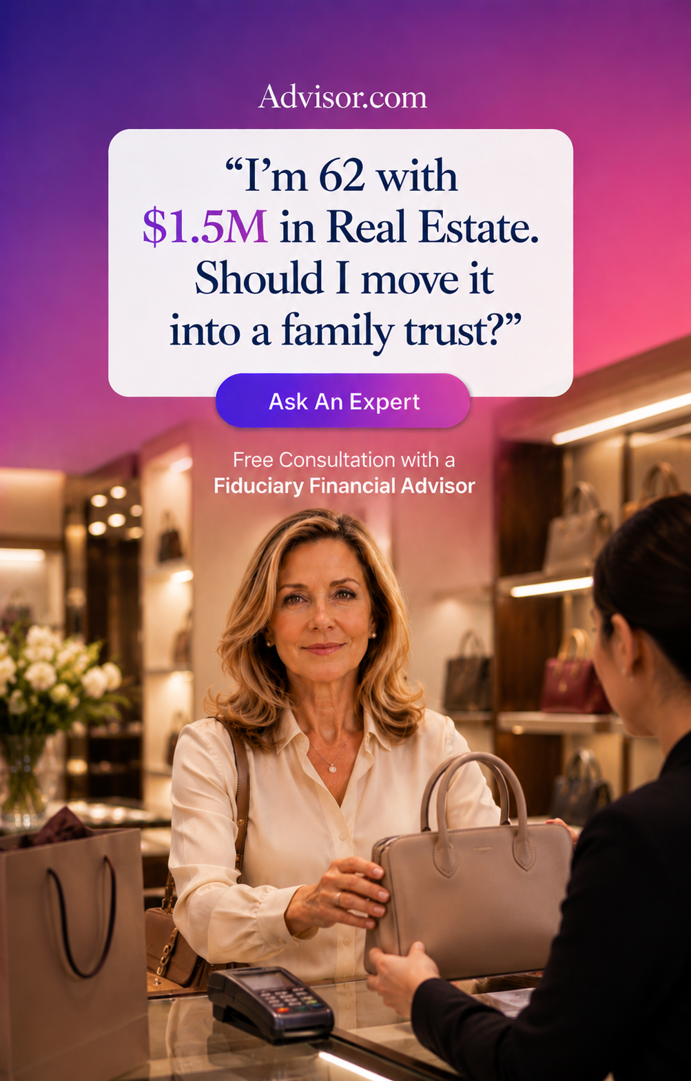 Advisor.com Facebook ad