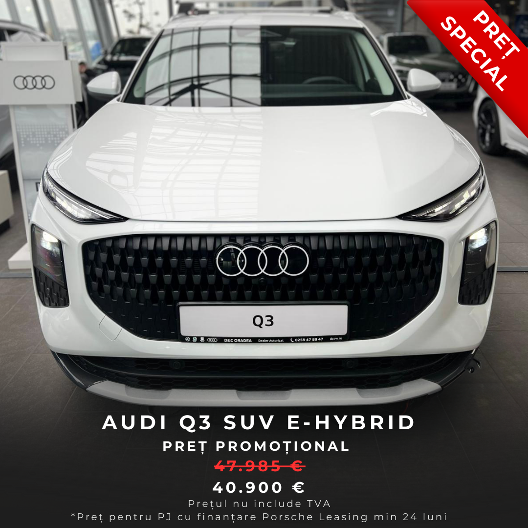 Audi D&C Oradea Facebook ad: Audi Q3, ofertă limitată la D&C Oradea
