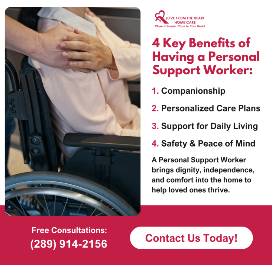 Love From The Heart Homecare Facebook ad: Compassionate Homecare Services