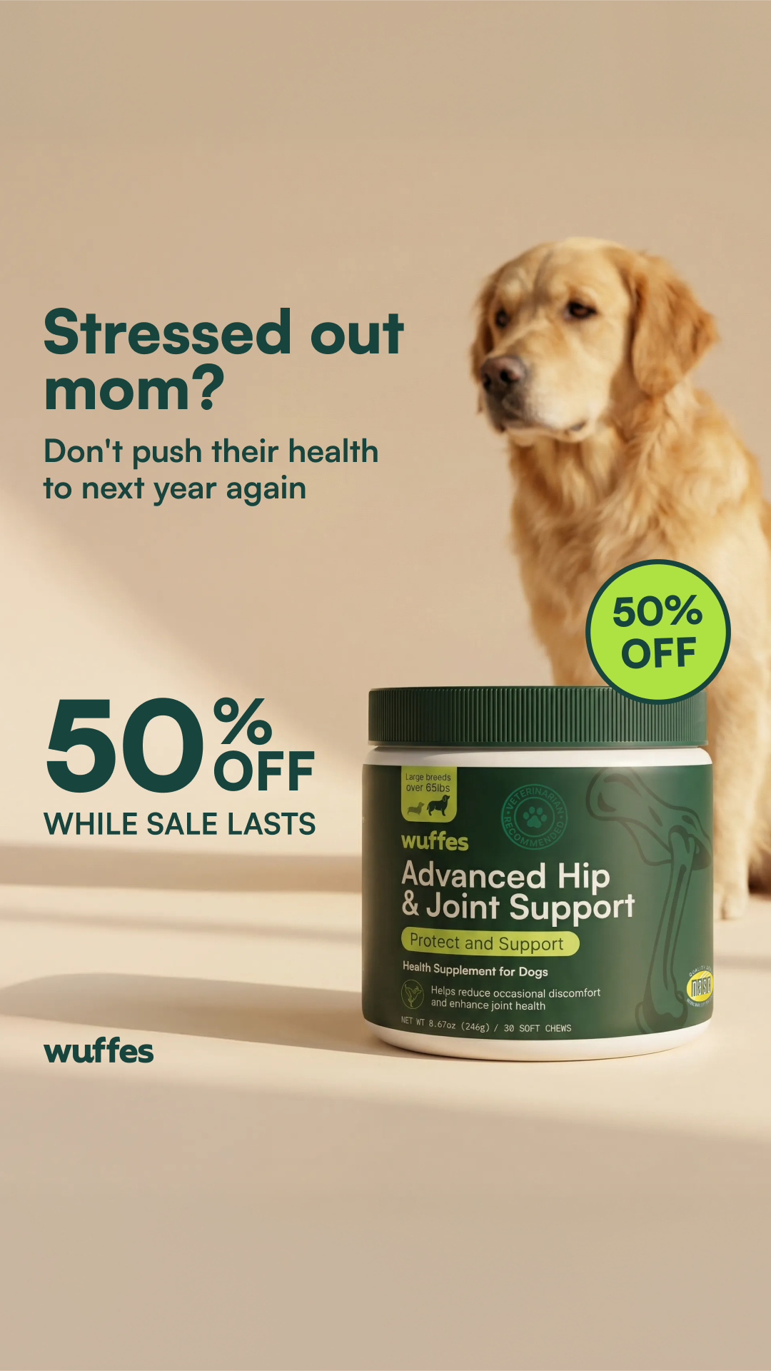 Wuffes Facebook ad