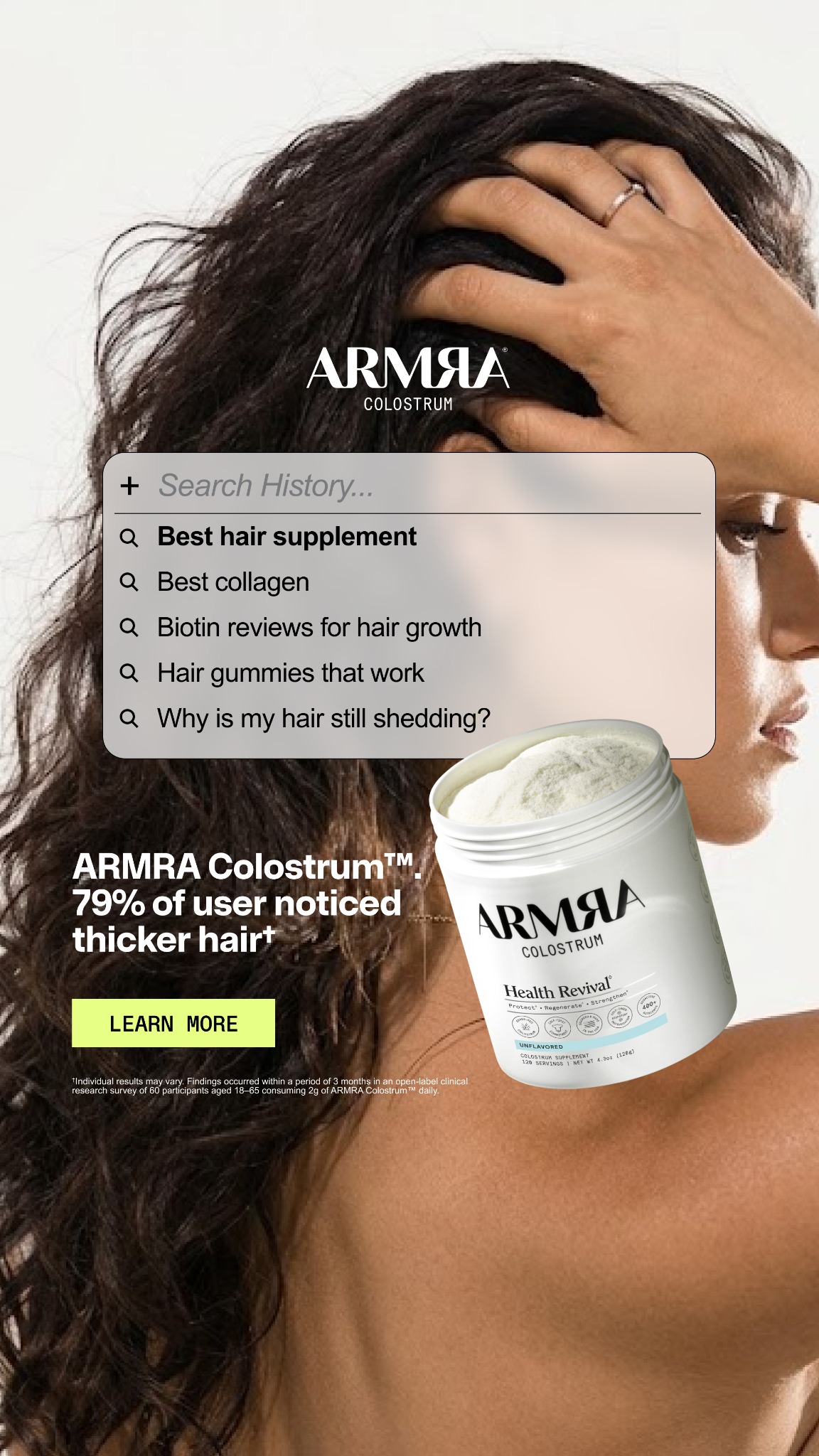 ARMRA Facebook ad