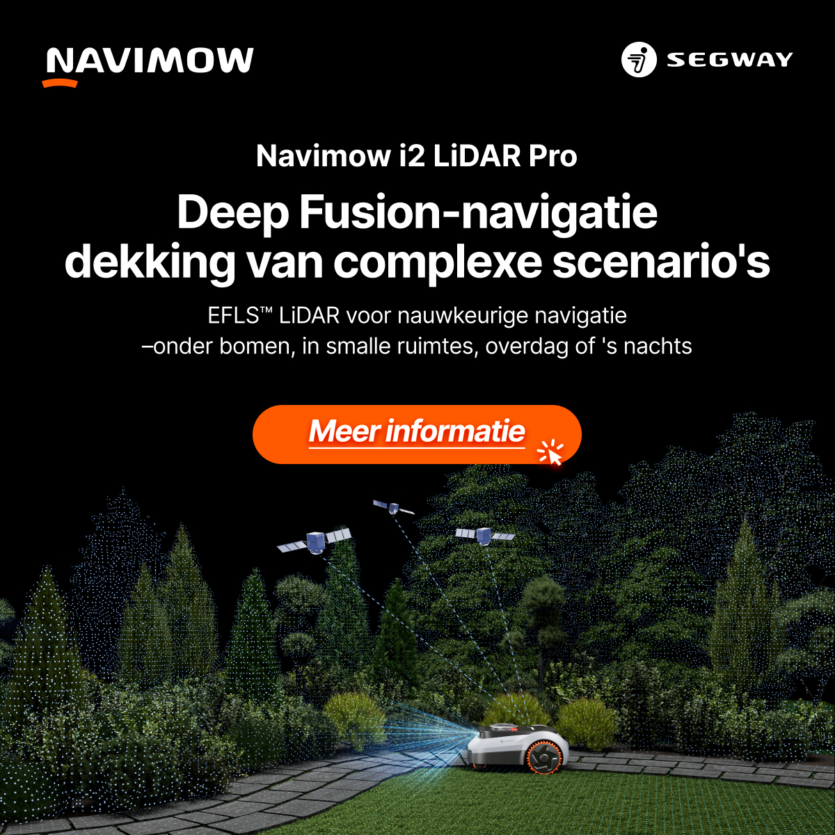 Segway Navimow Facebook ad: Navimow i2 LiDAR Pro, gratis garage
