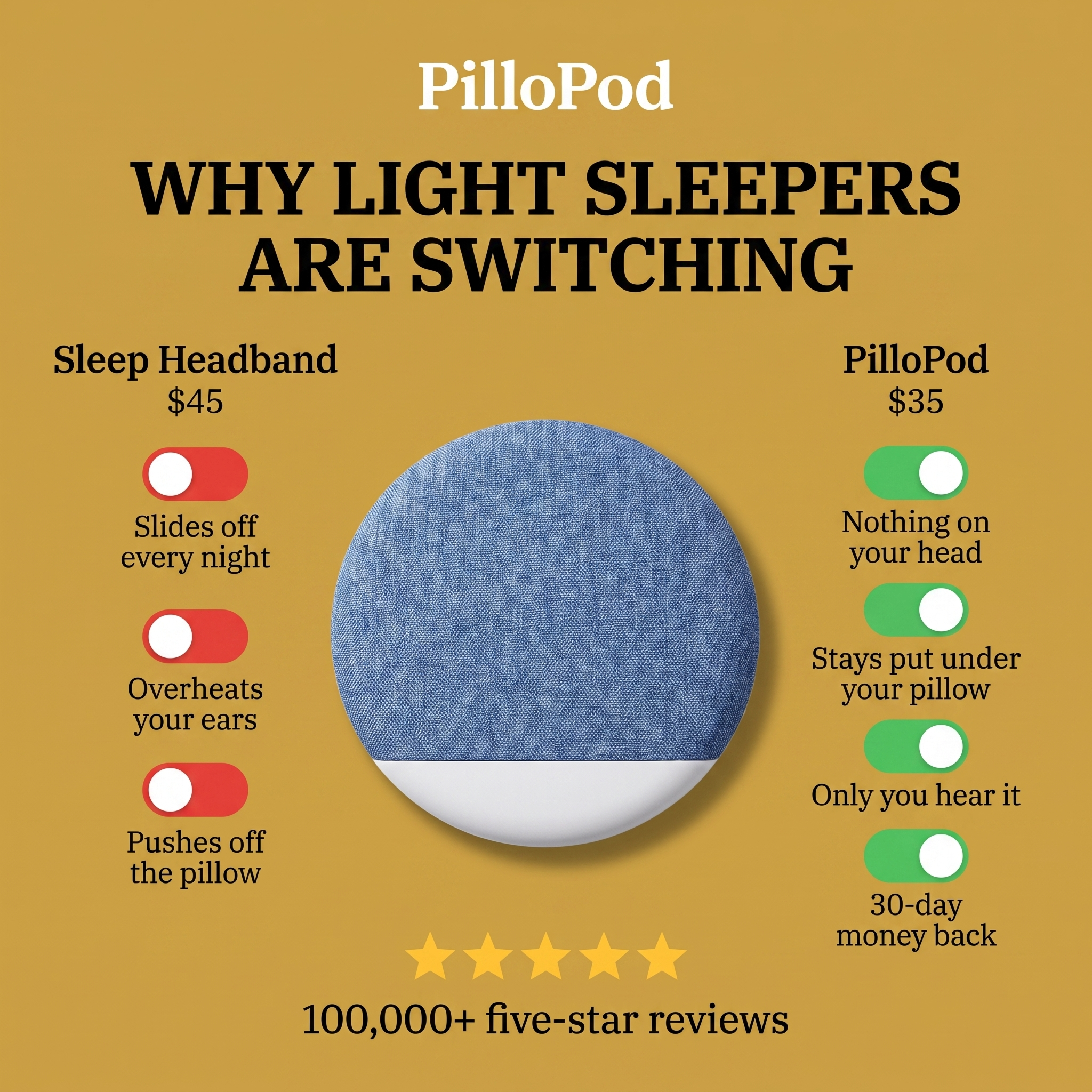 PilloPod Facebook ad