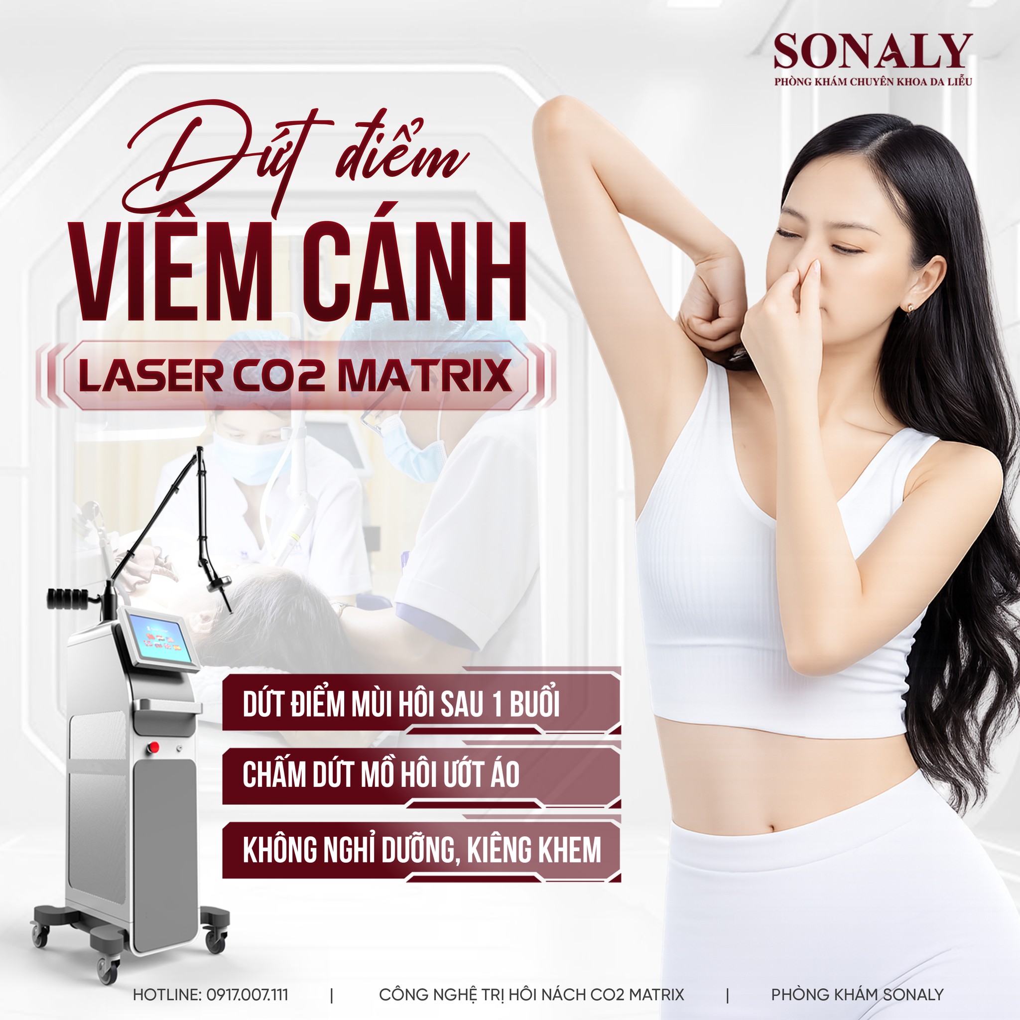 SonaLy Beauty Facebook ad: TRỊ DỨT ĐIỂM VIÊM CÁNH VỚI 60 PHÚT…