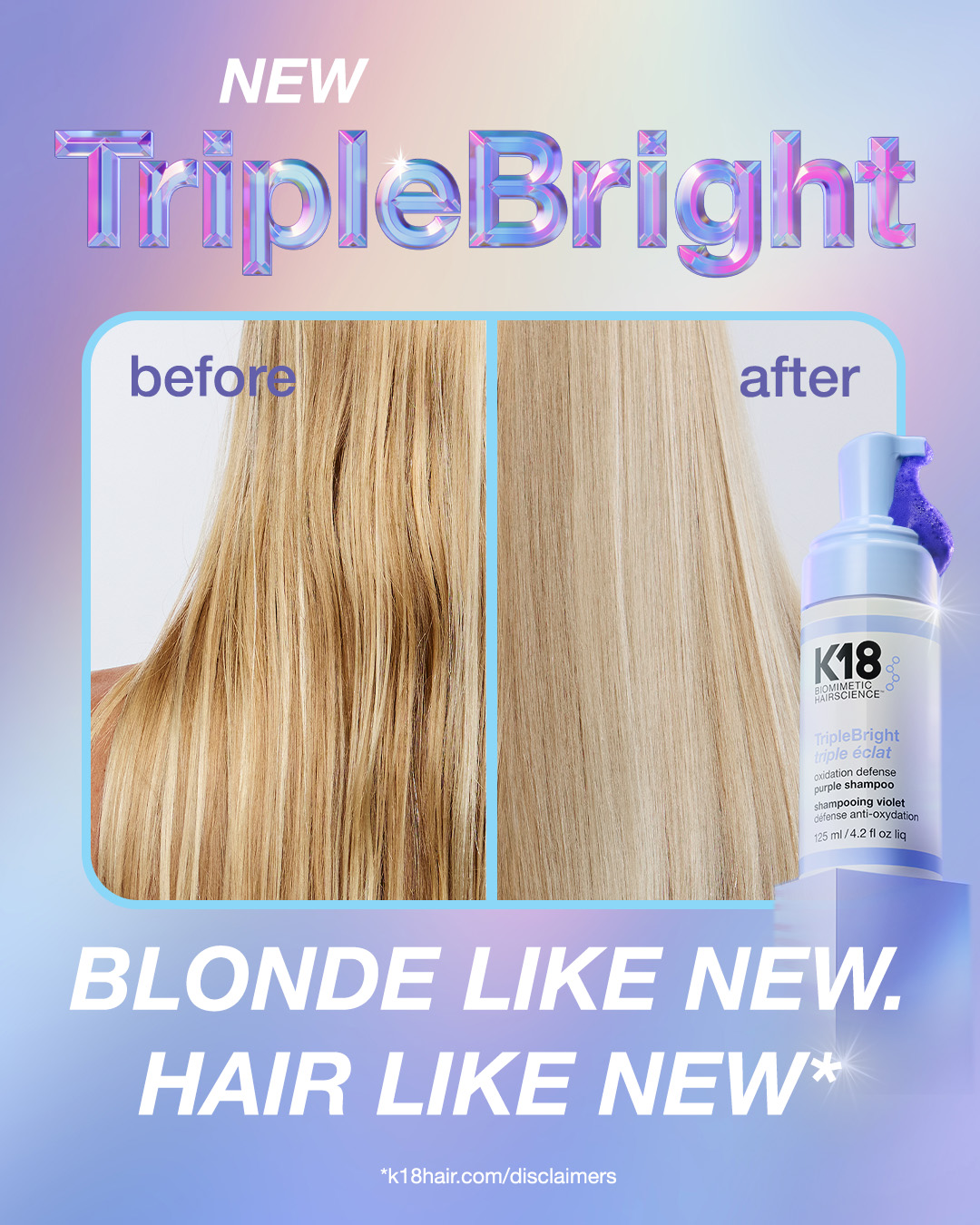 K18 Hair Facebook ad