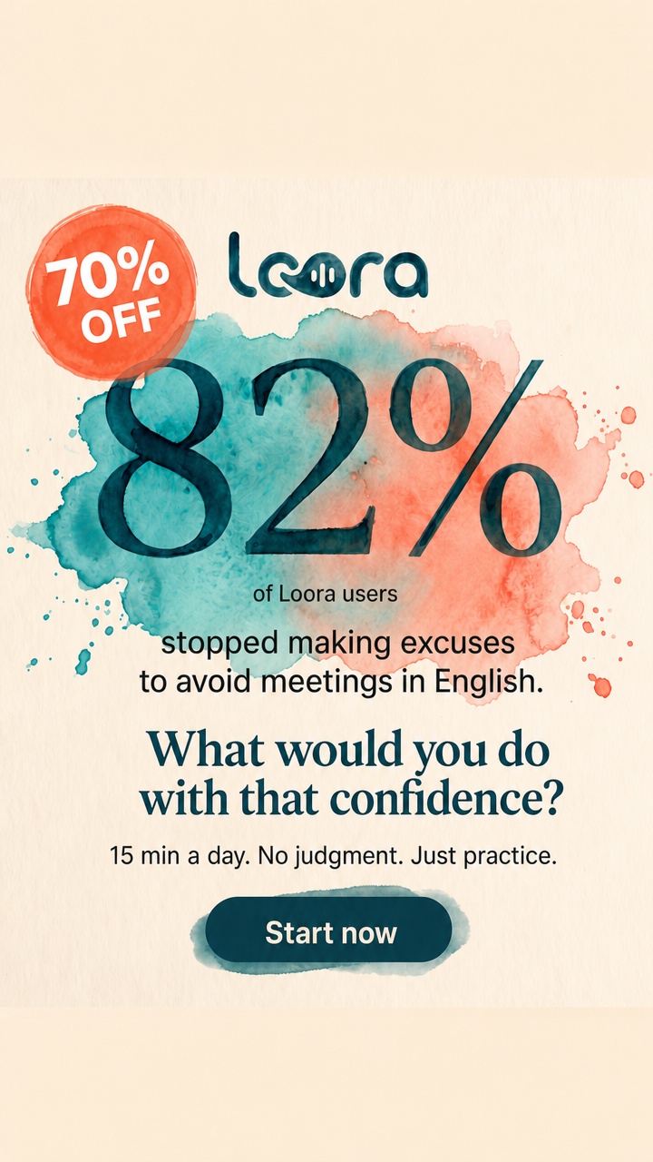 Your AI English Tutor Facebook ad