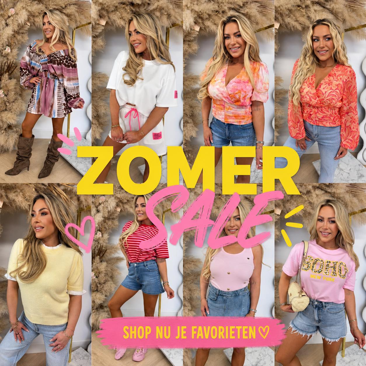 THE STORE Facebook ad: ZOMER SALE! Wij maken ruimte in ons magazijn…