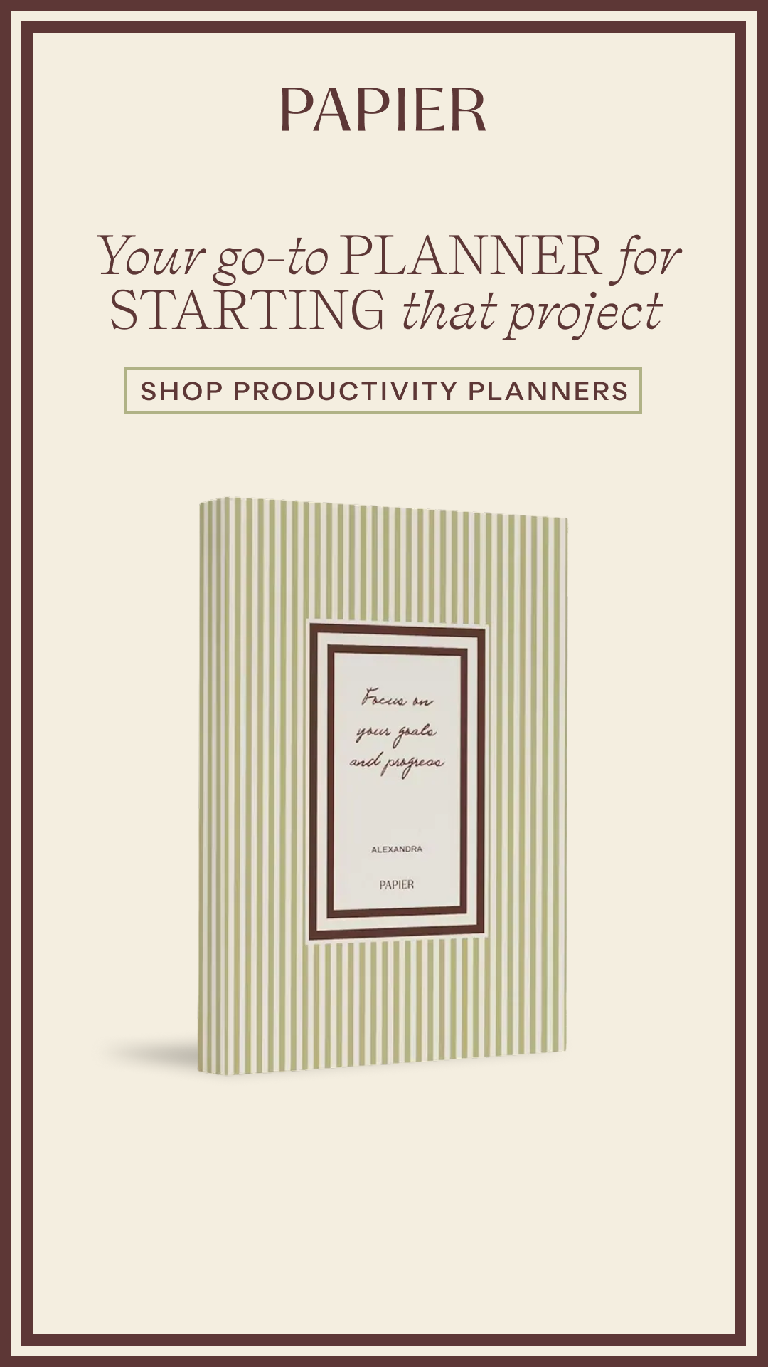 Papier Facebook ad