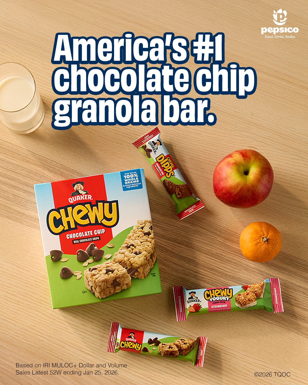 Quaker Chewy Facebook ad: Instacart - Same Day Delivery