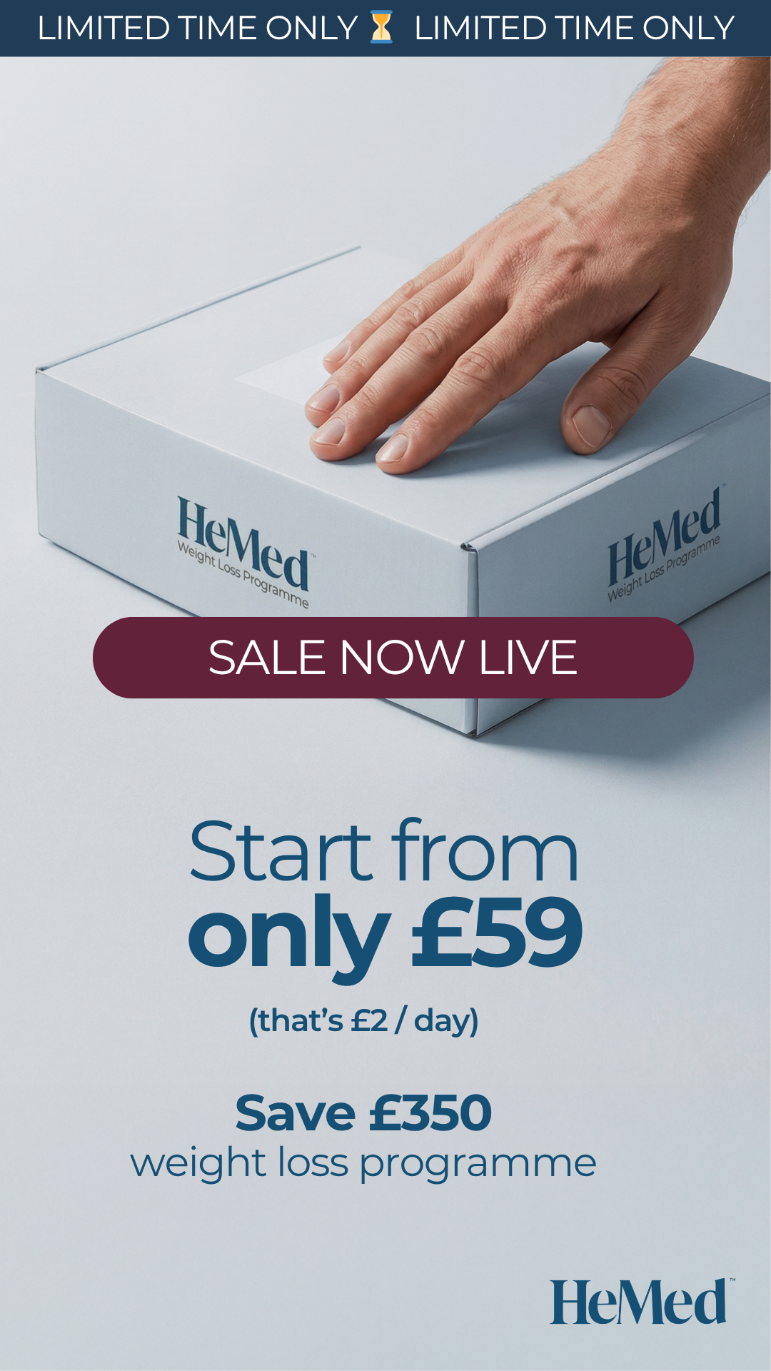HeMed UK Facebook ad from May 7, 2026