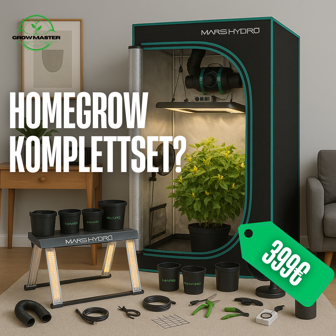Grow Master Facebook ad: Selbst anbauen, stressfrei & komplett ausgestattet