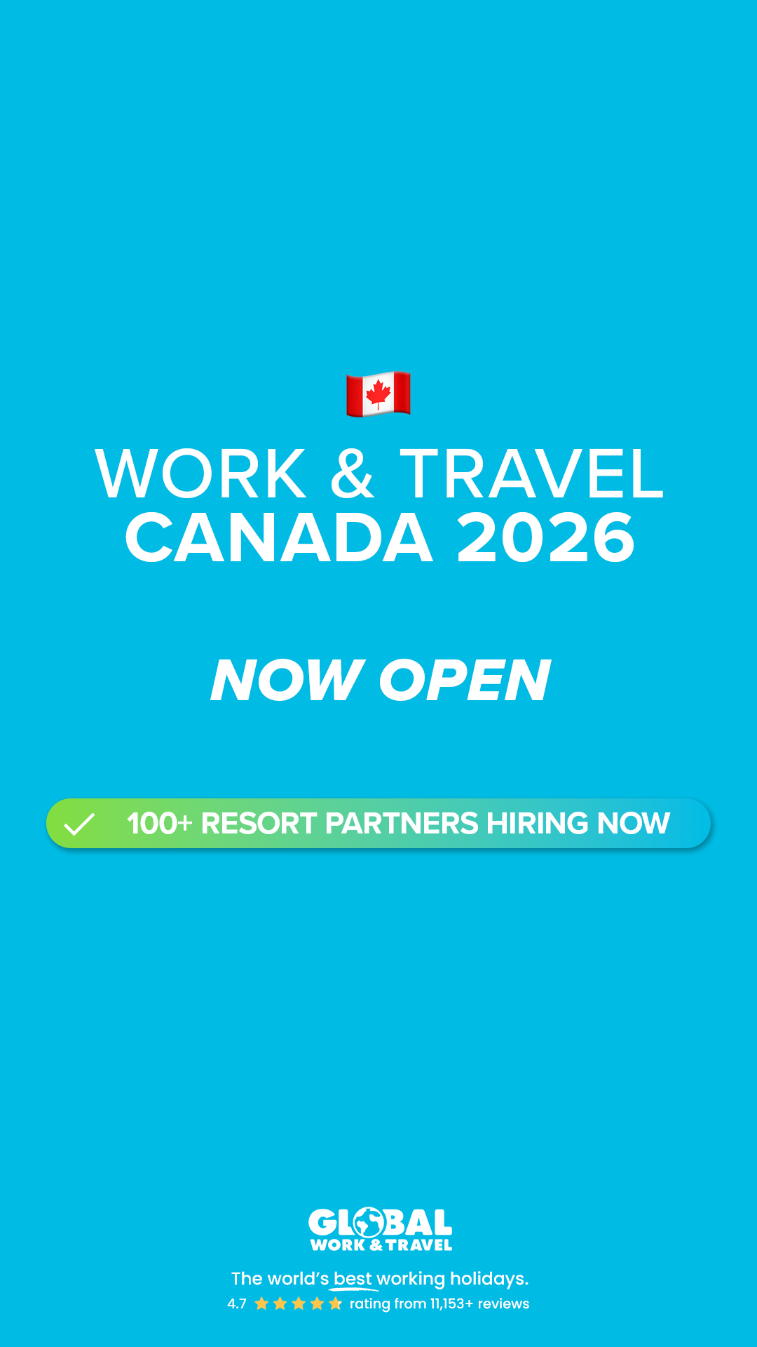 Global Work & Travel Facebook ad