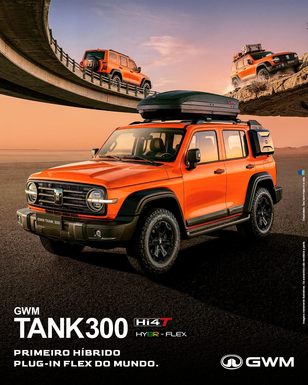 GWM Brasil Facebook ad: Conheça o GWM Tank 300 Hi4-T.