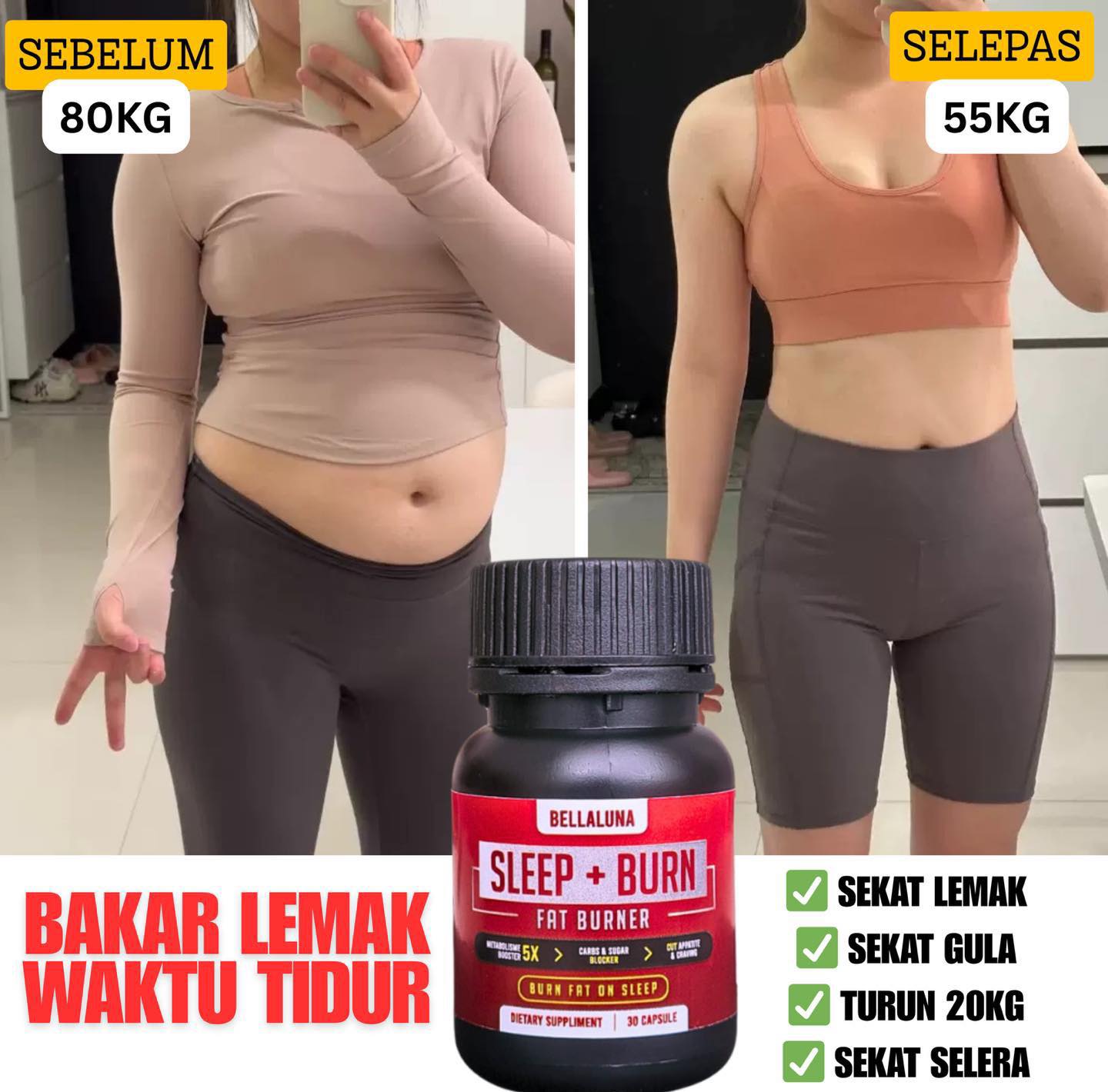 Bellaluna Sleep + Burn HQ Facebook ad