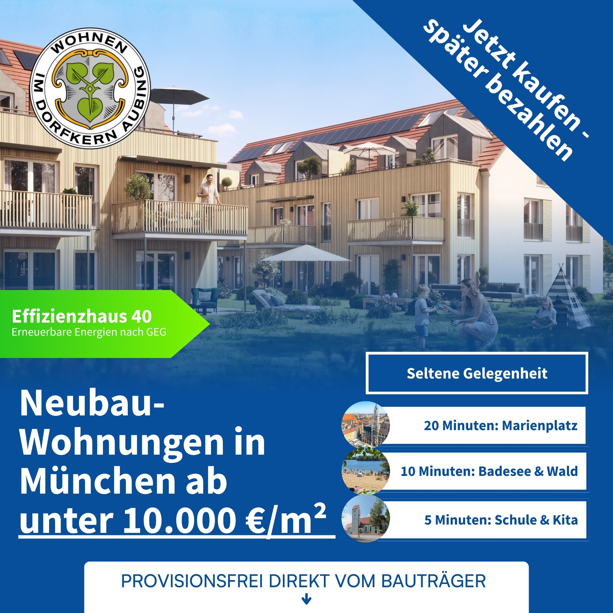 E.Hönninger Facebook ad: Neubau in München