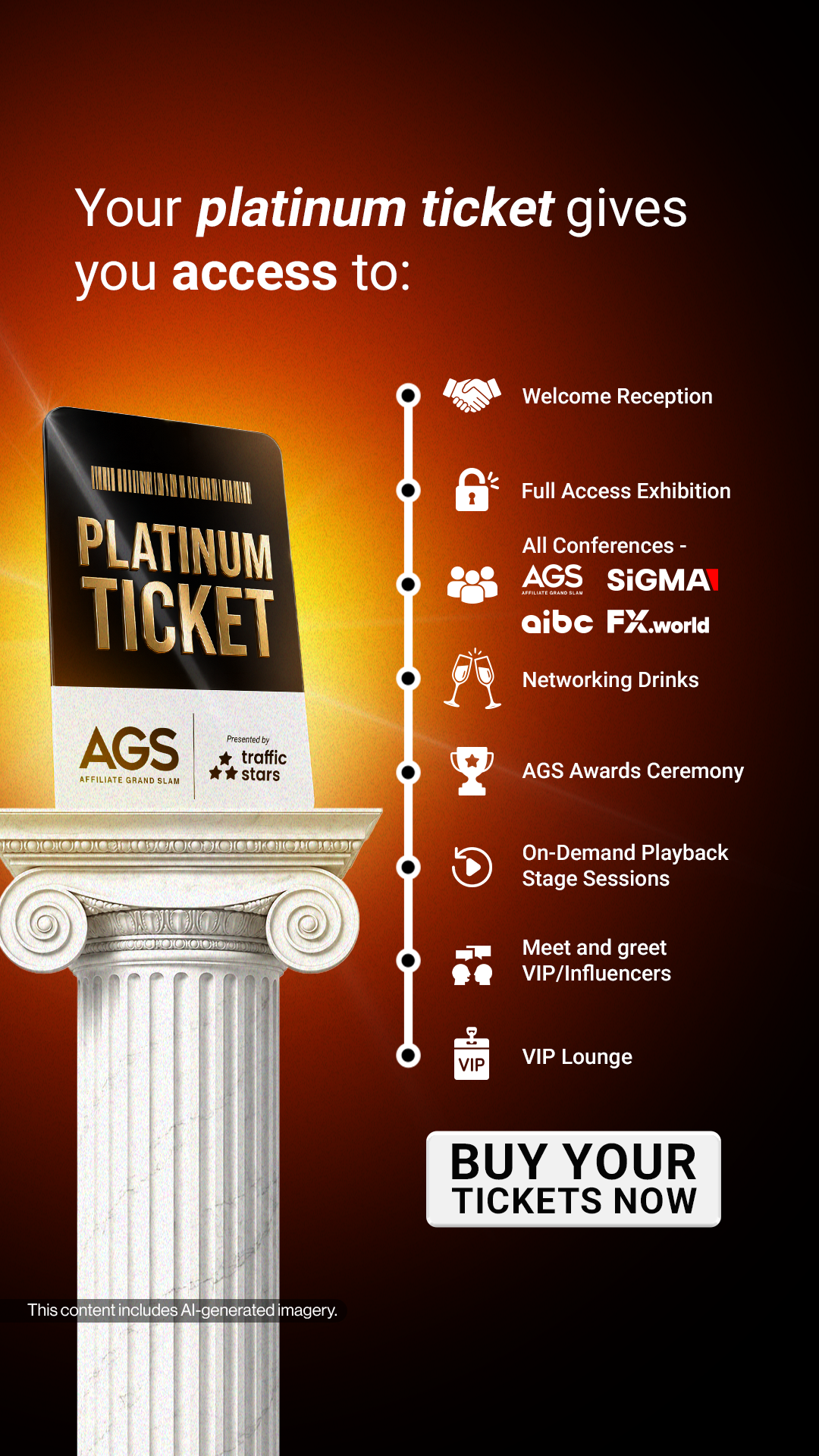 Affiliate Grand Slam Facebook ad: Secure Your Platinum AGS Ticket Now!