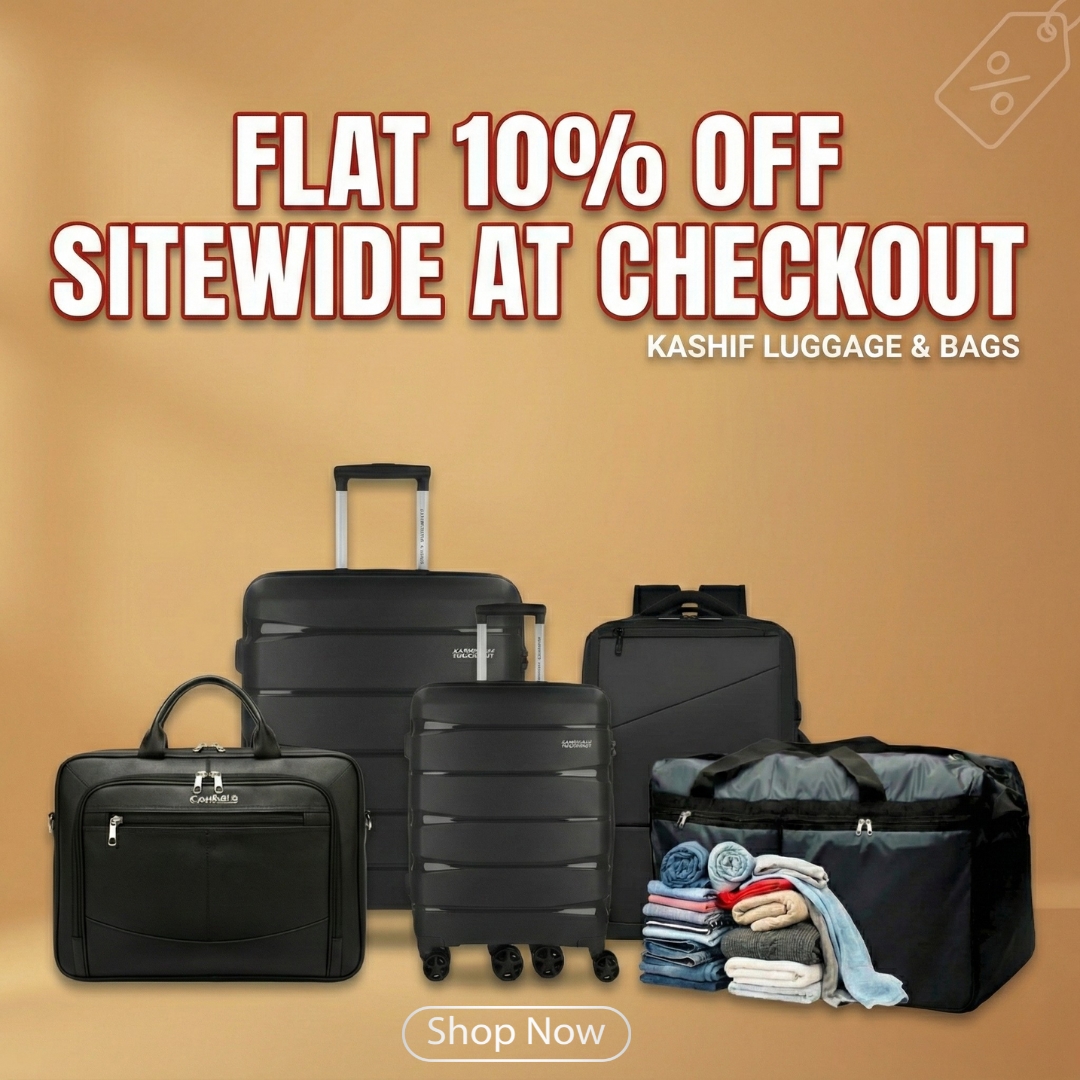 Kashif Luggage & Bags Facebook ad: Get Ready to Travel in Style!