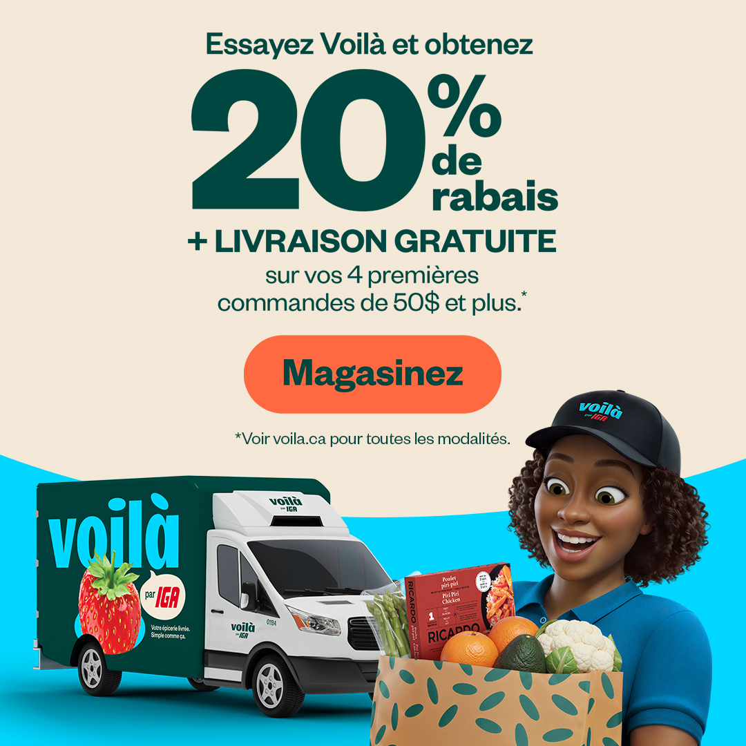 Voilà par IGA Facebook ad: Home page - Voilà - Online Groceries, Supermarket Savings…